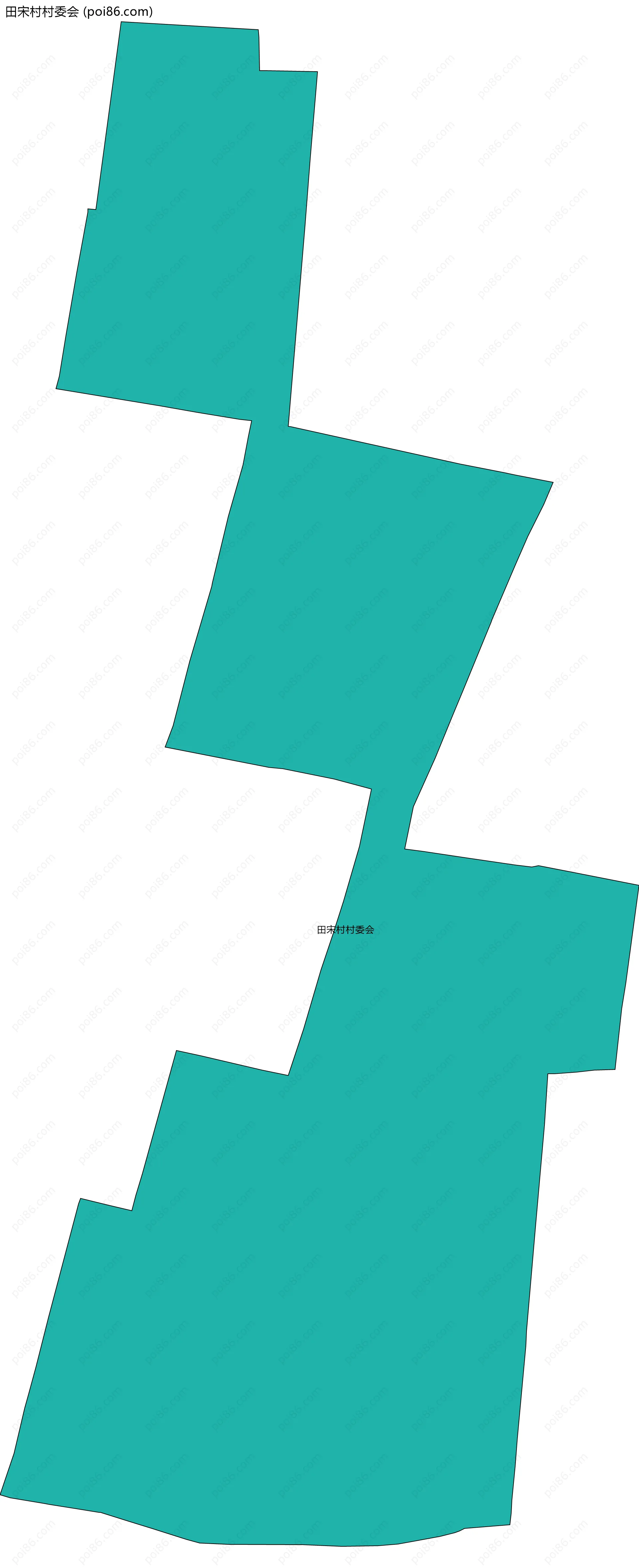 田宋村村委会边界地图