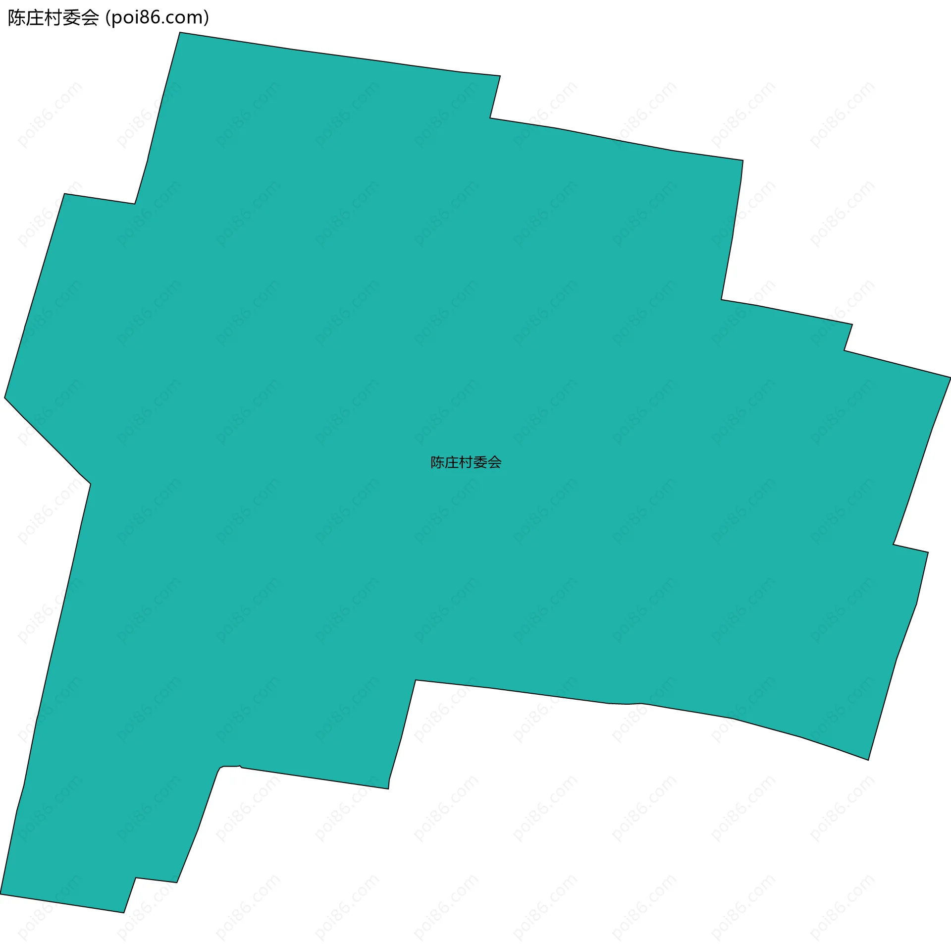 陈庄村委会边界地图