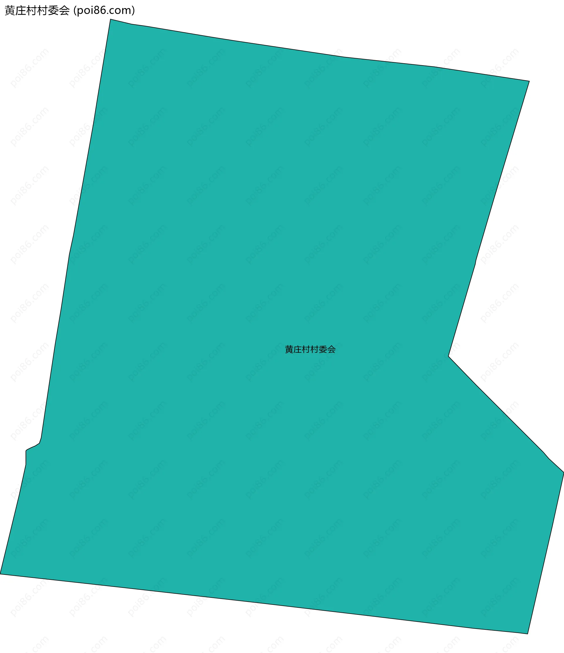 黄庄村村委会边界地图