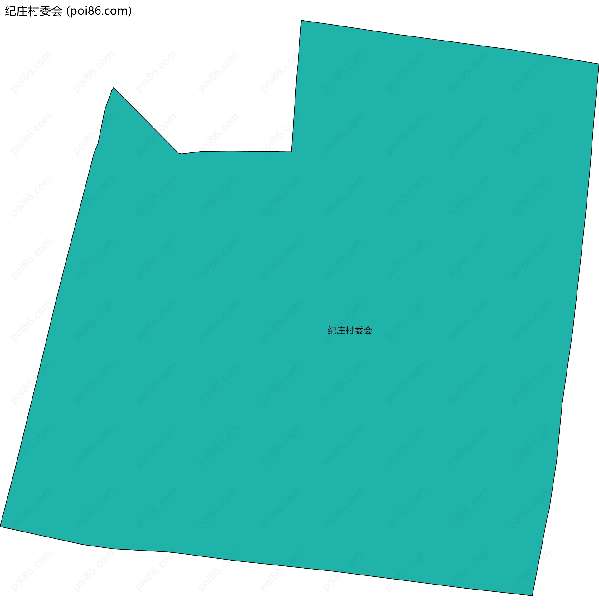 纪庄村委会边界地图