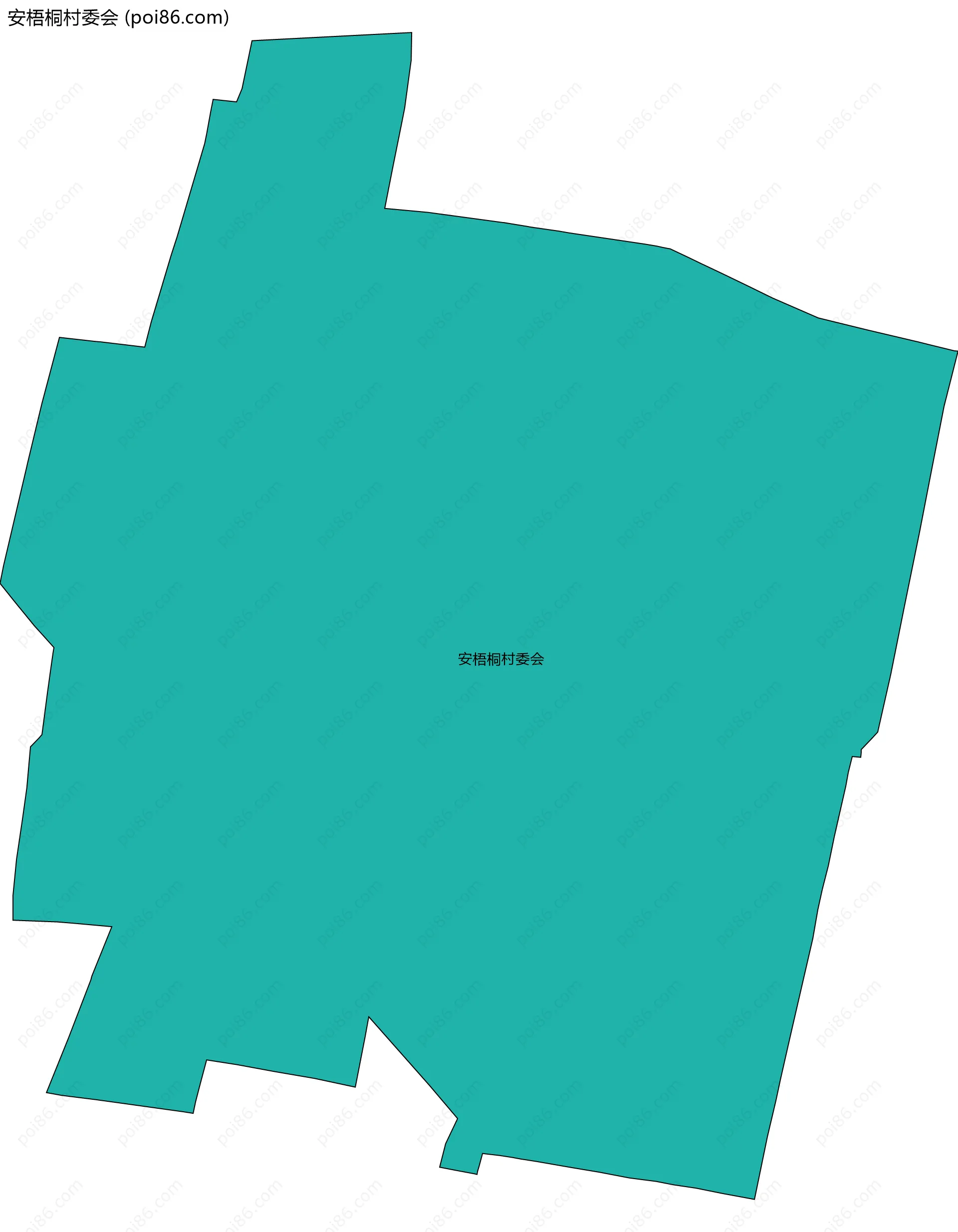 安梧桐村委会边界地图
