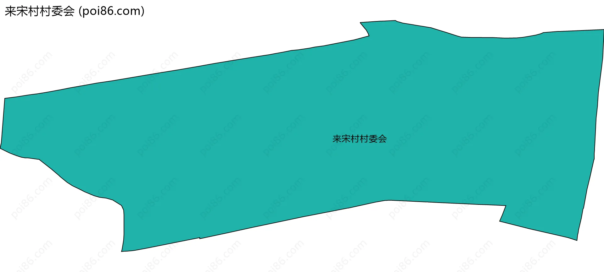 来宋村村委会边界地图