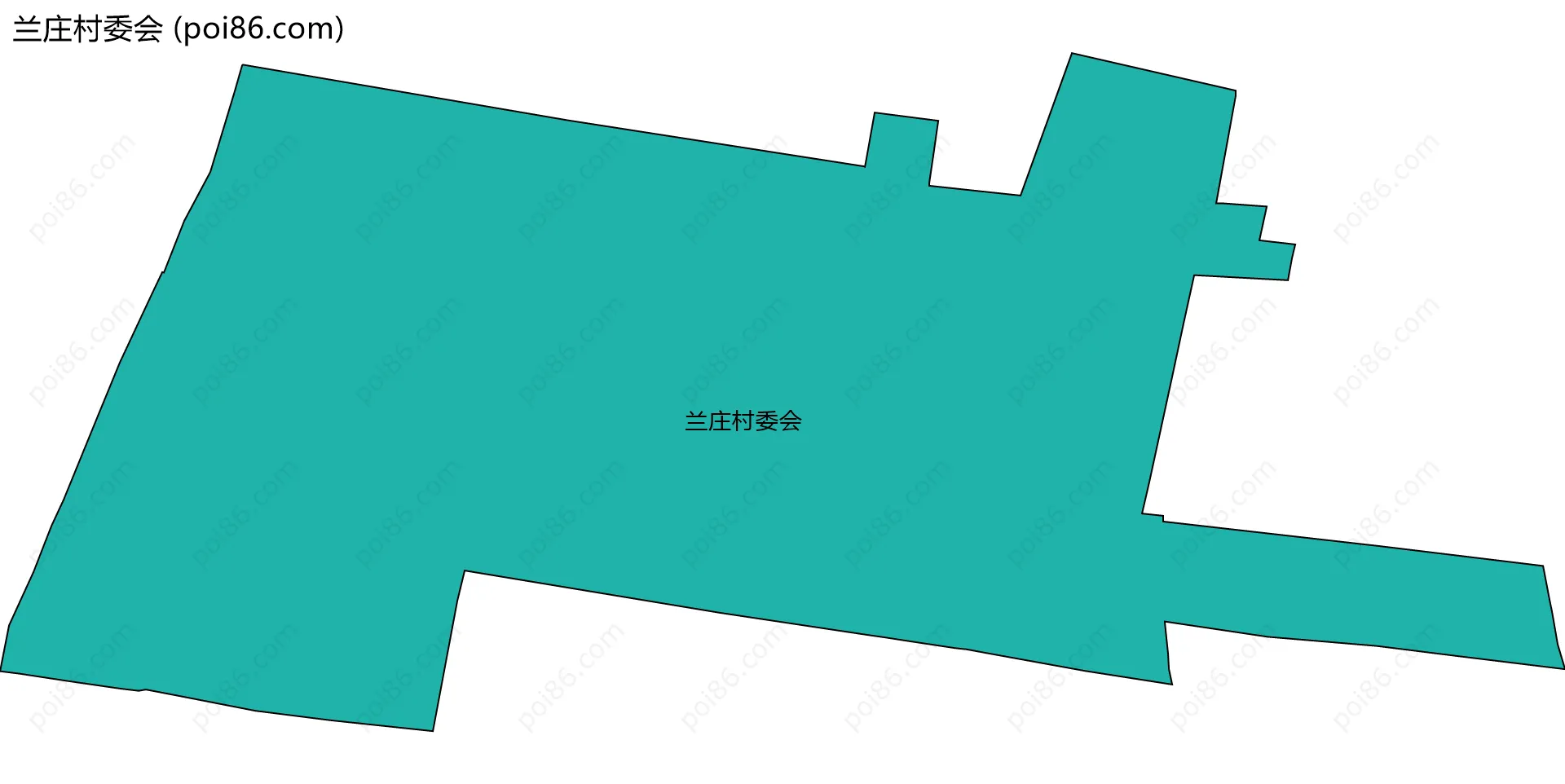 兰庄村委会边界地图