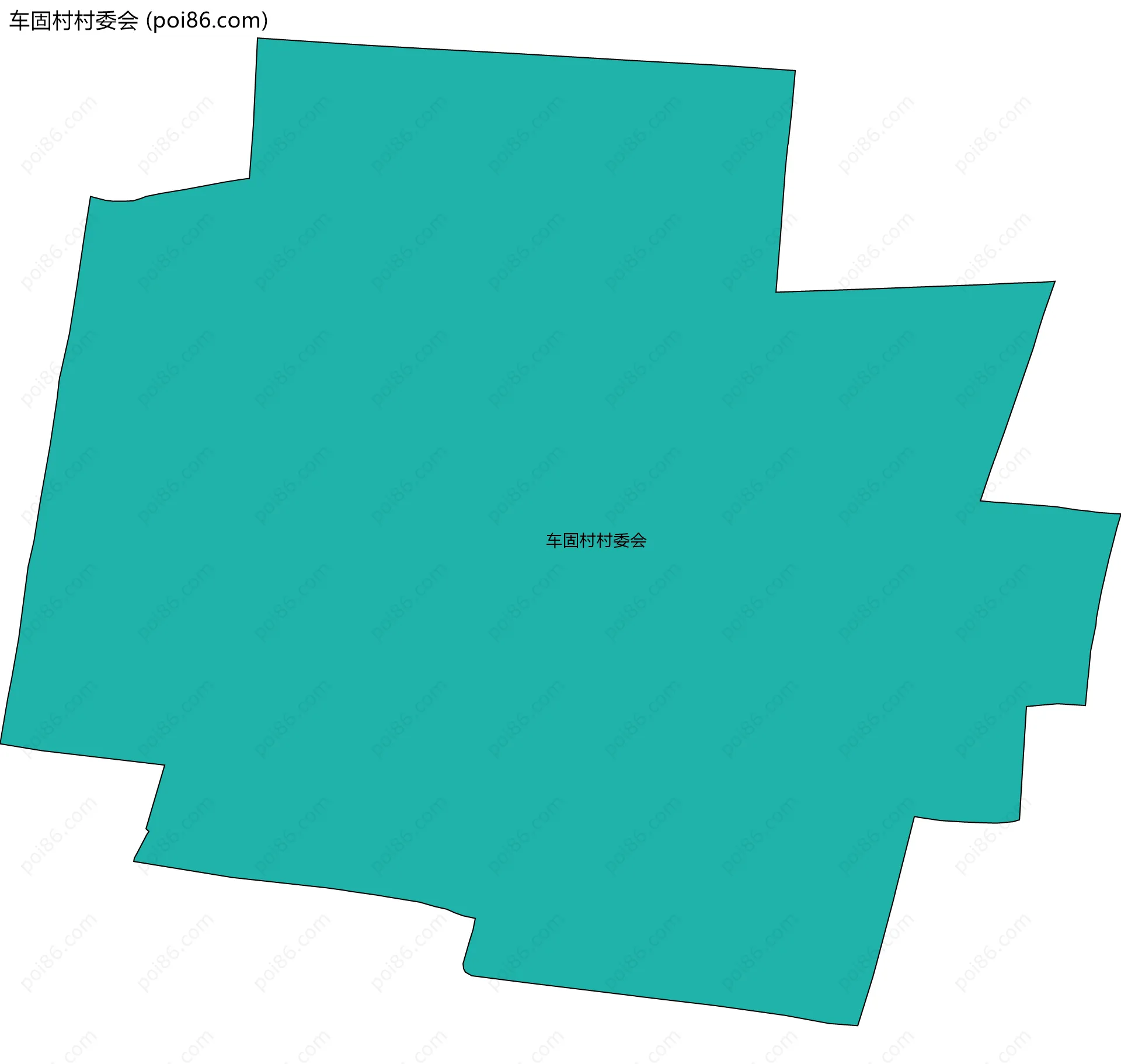 车固村村委会边界地图