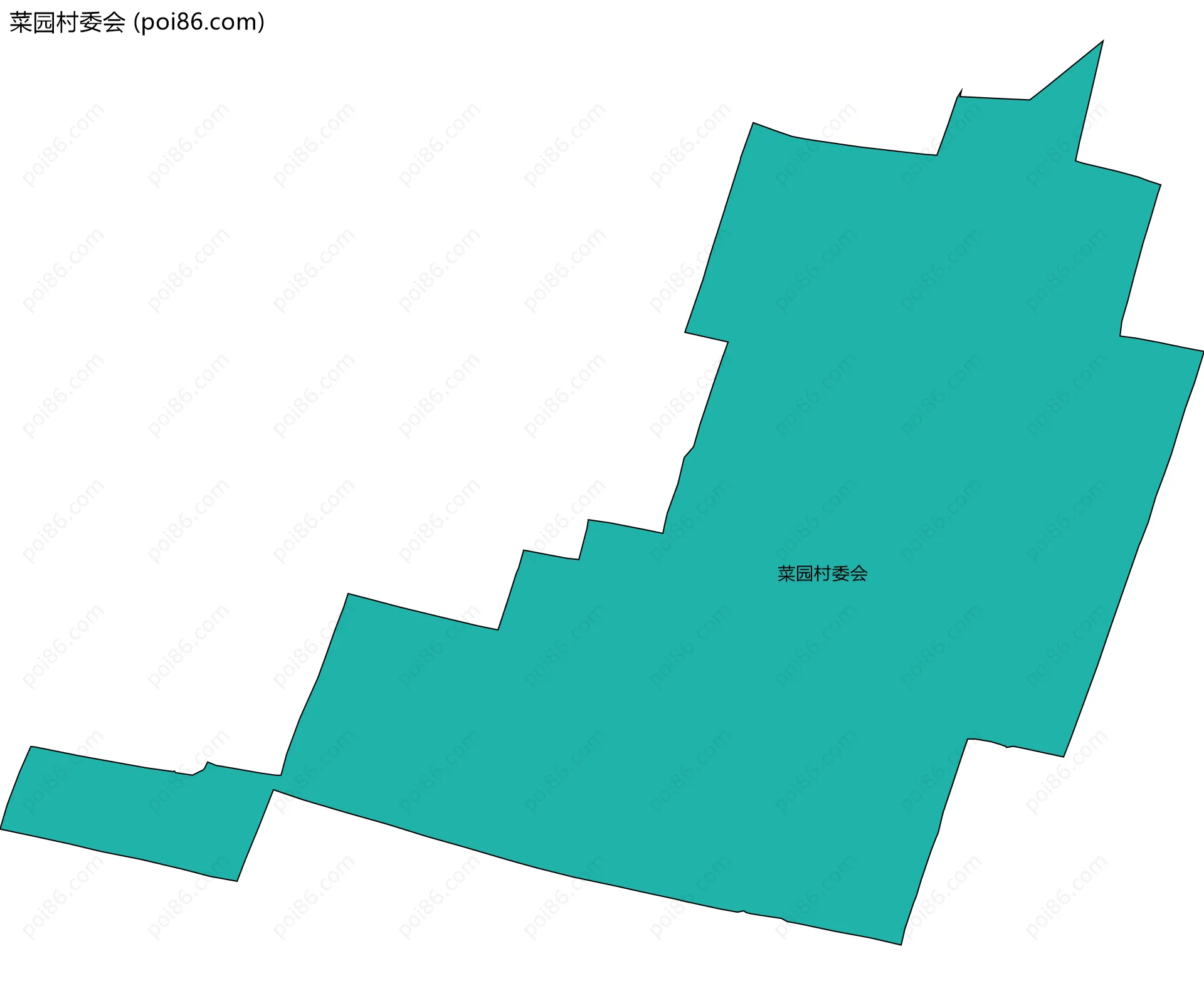菜园村委会边界地图