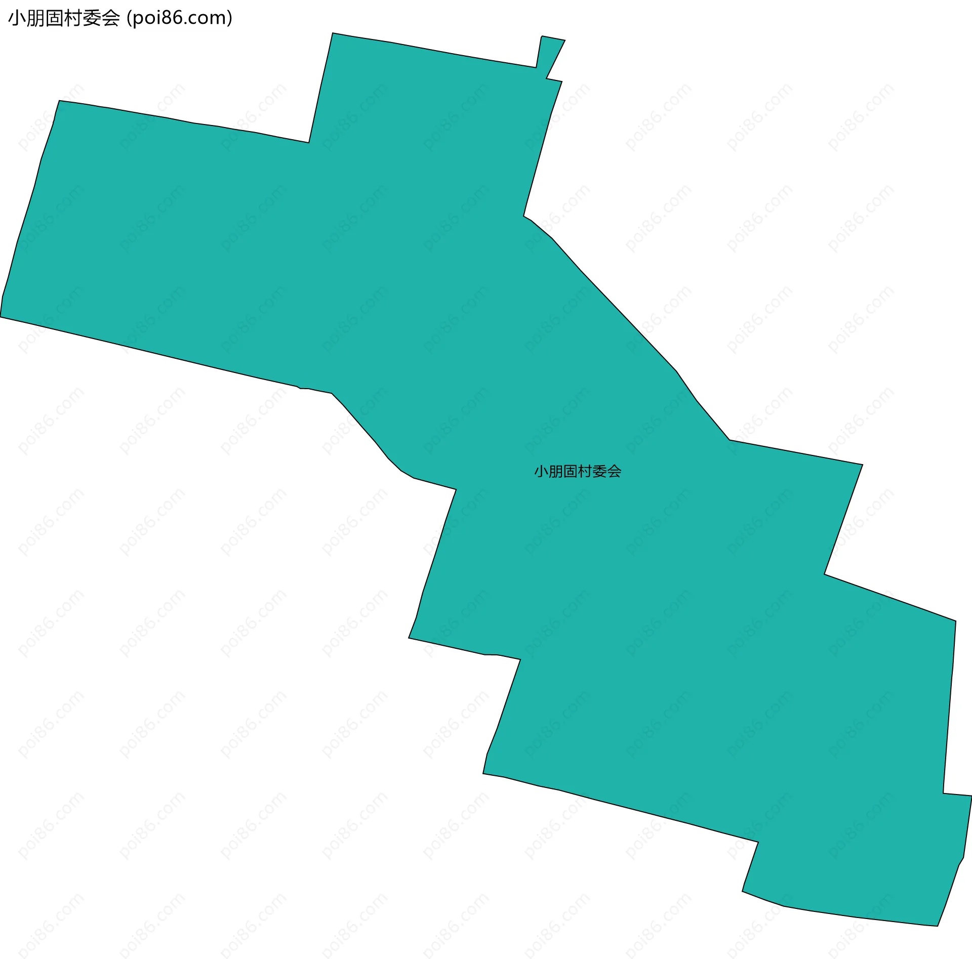 小朋固村委会边界地图