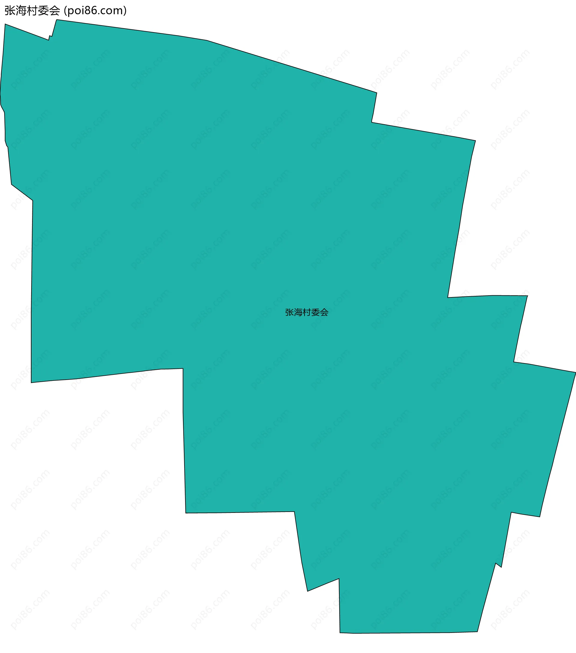 张海村委会边界地图