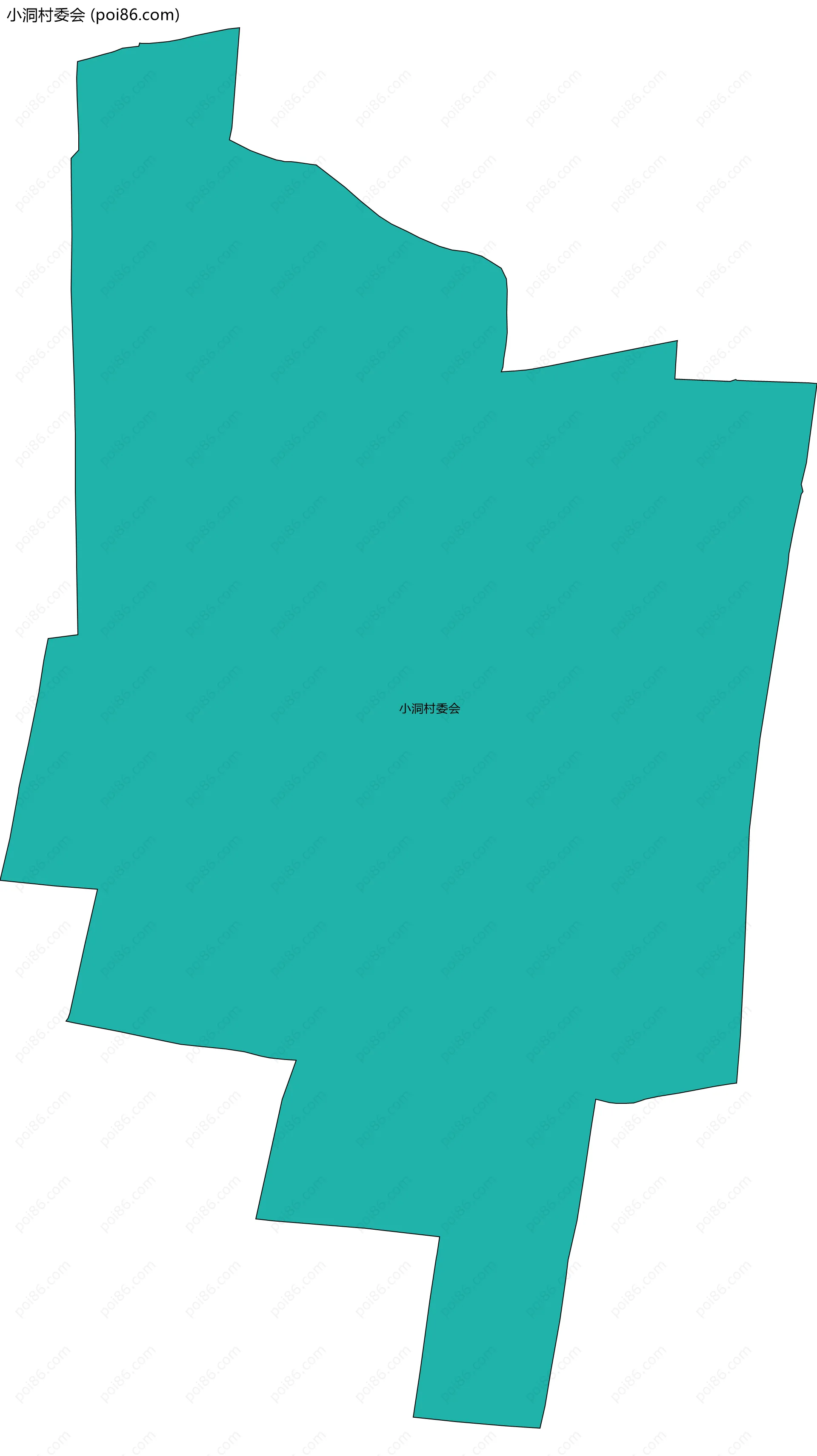 小洞村委会边界地图