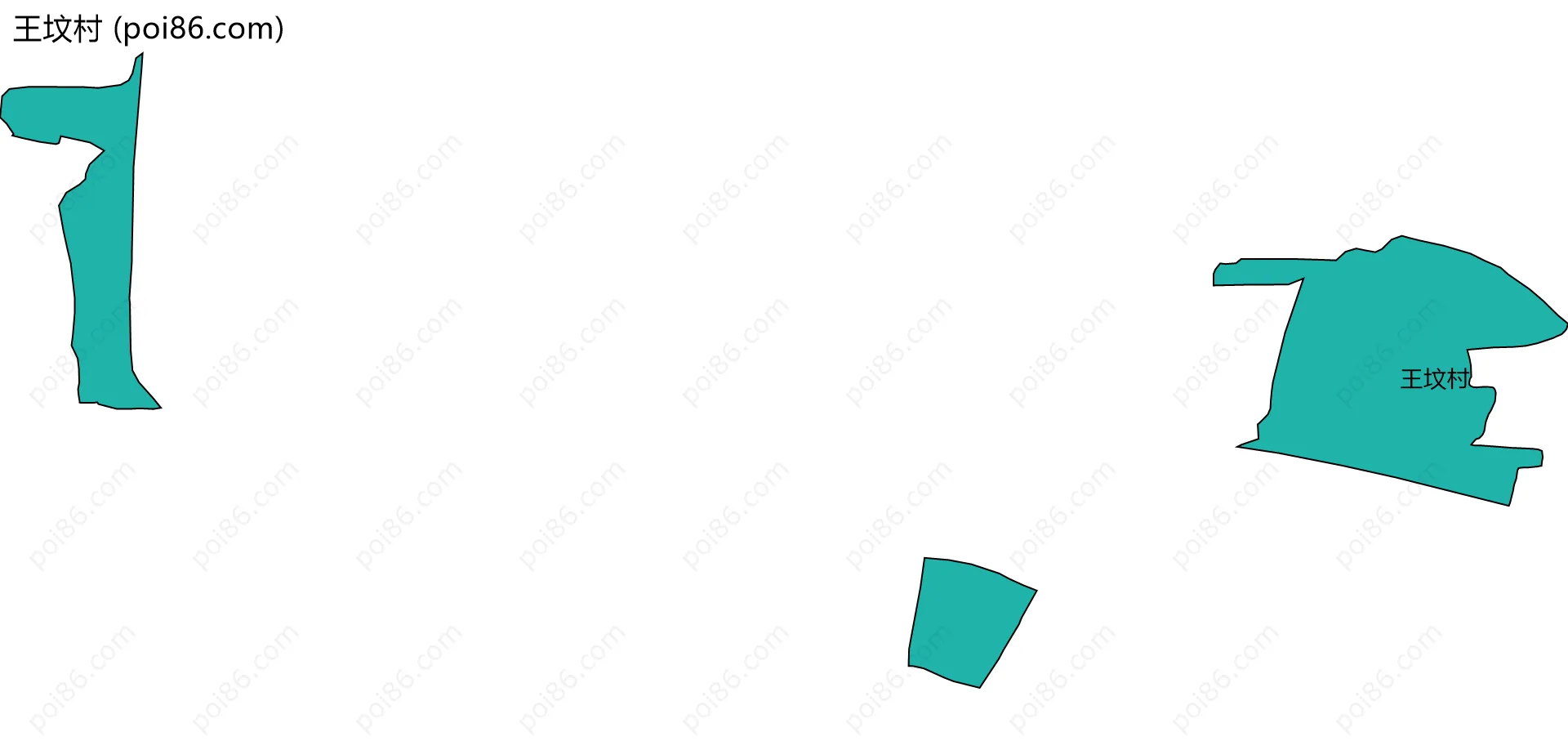 王坟村边界地图