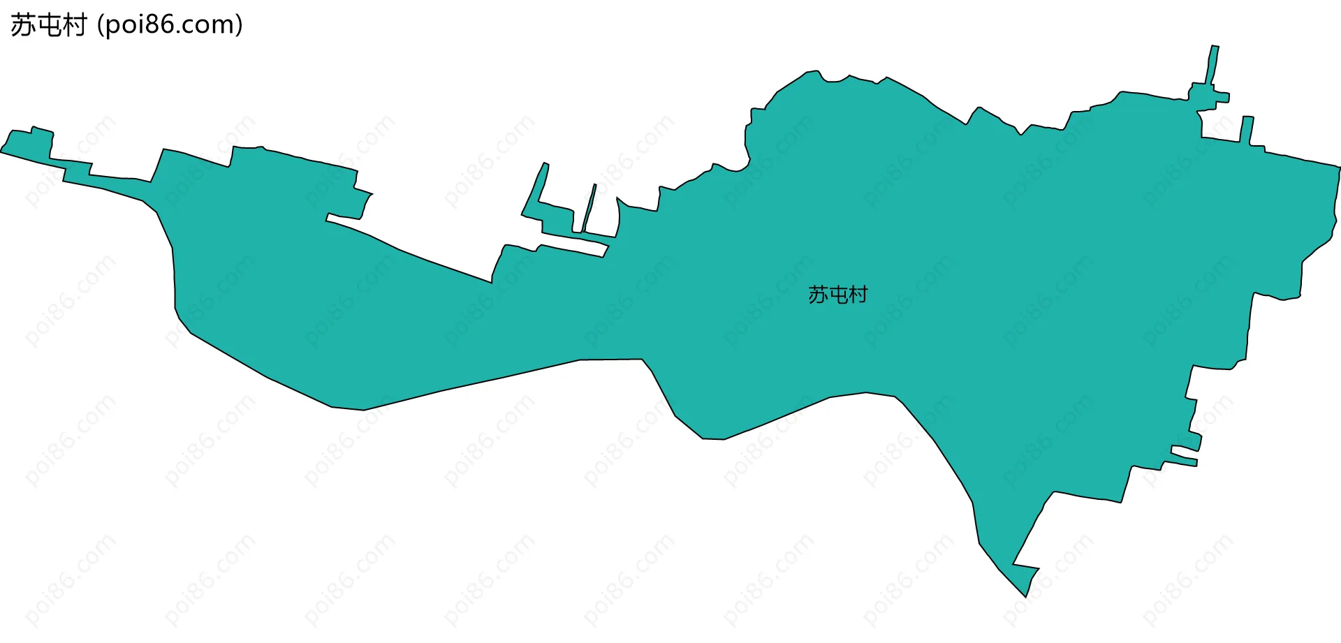 苏屯村边界地图