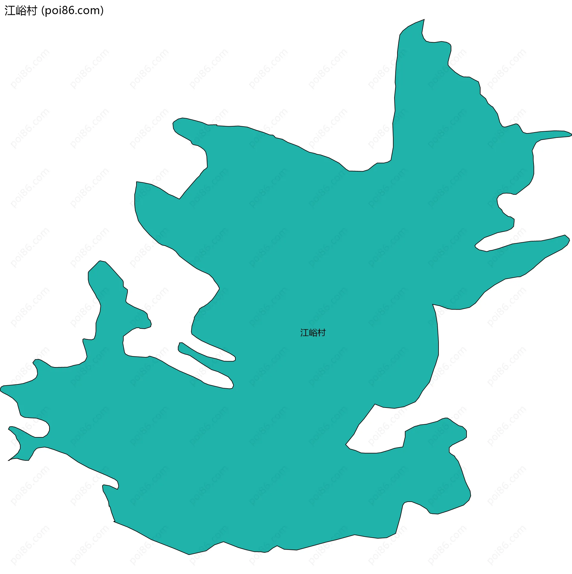 江峪村边界地图