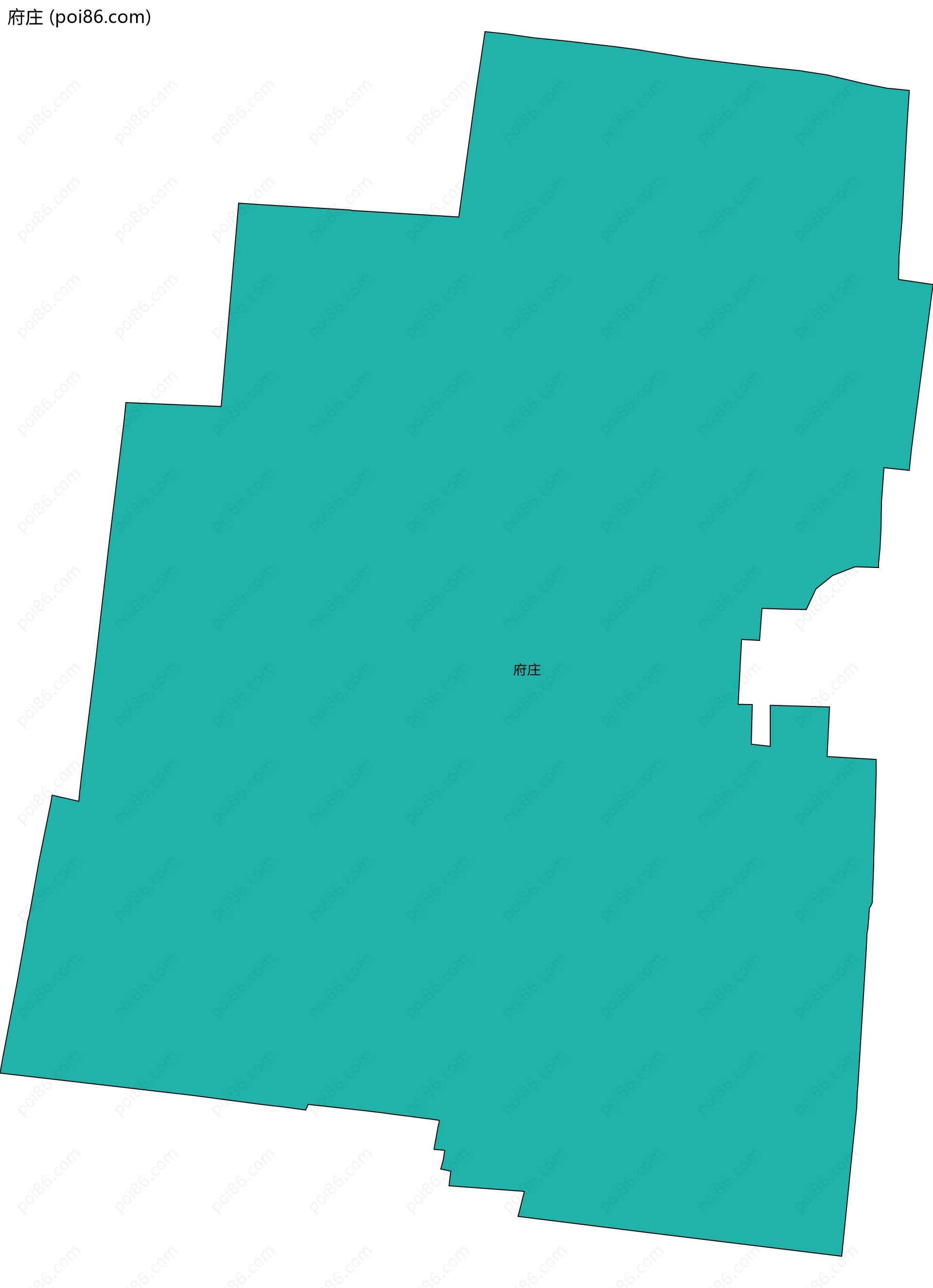 府庄边界地图