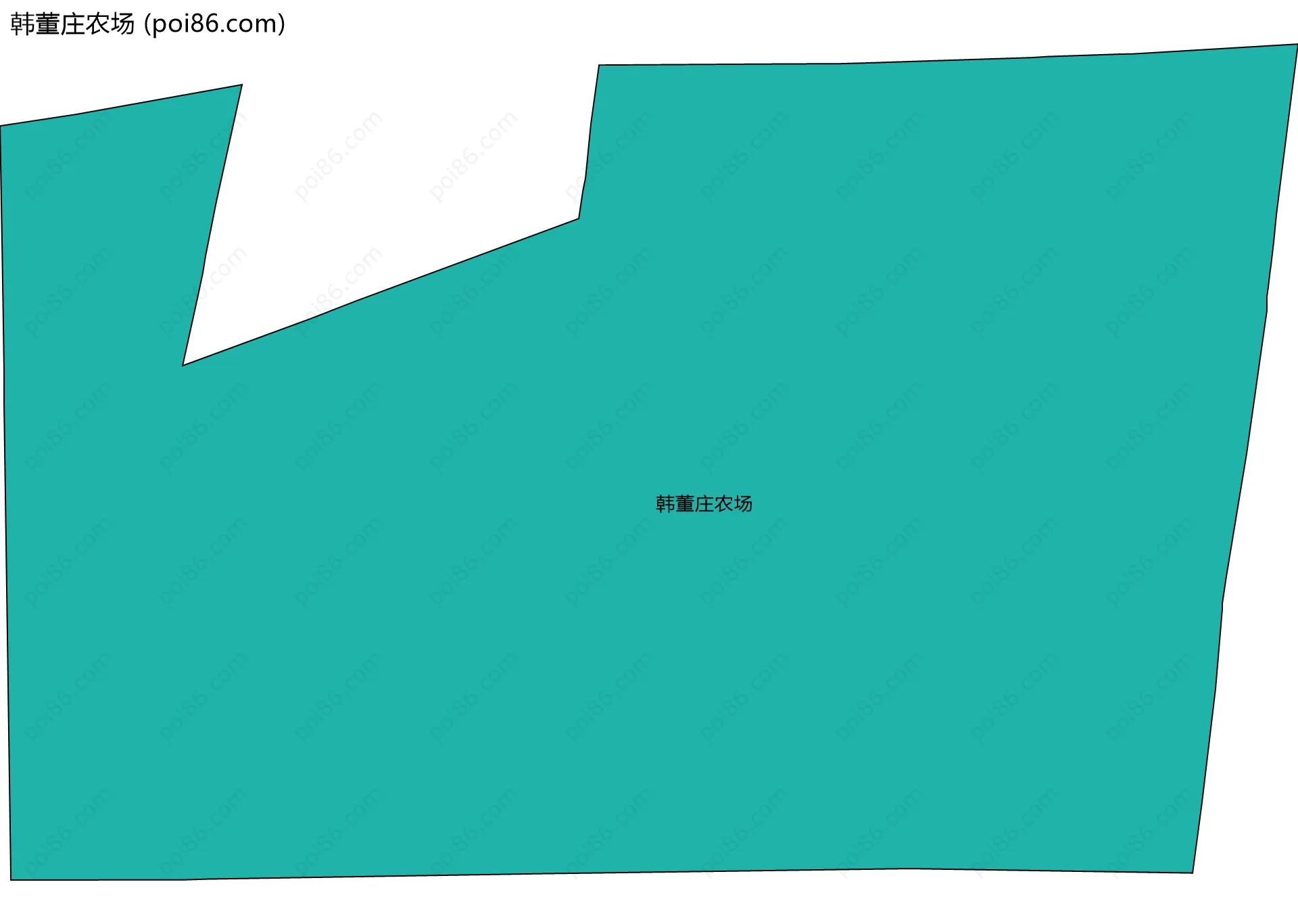 韩董庄农场边界地图