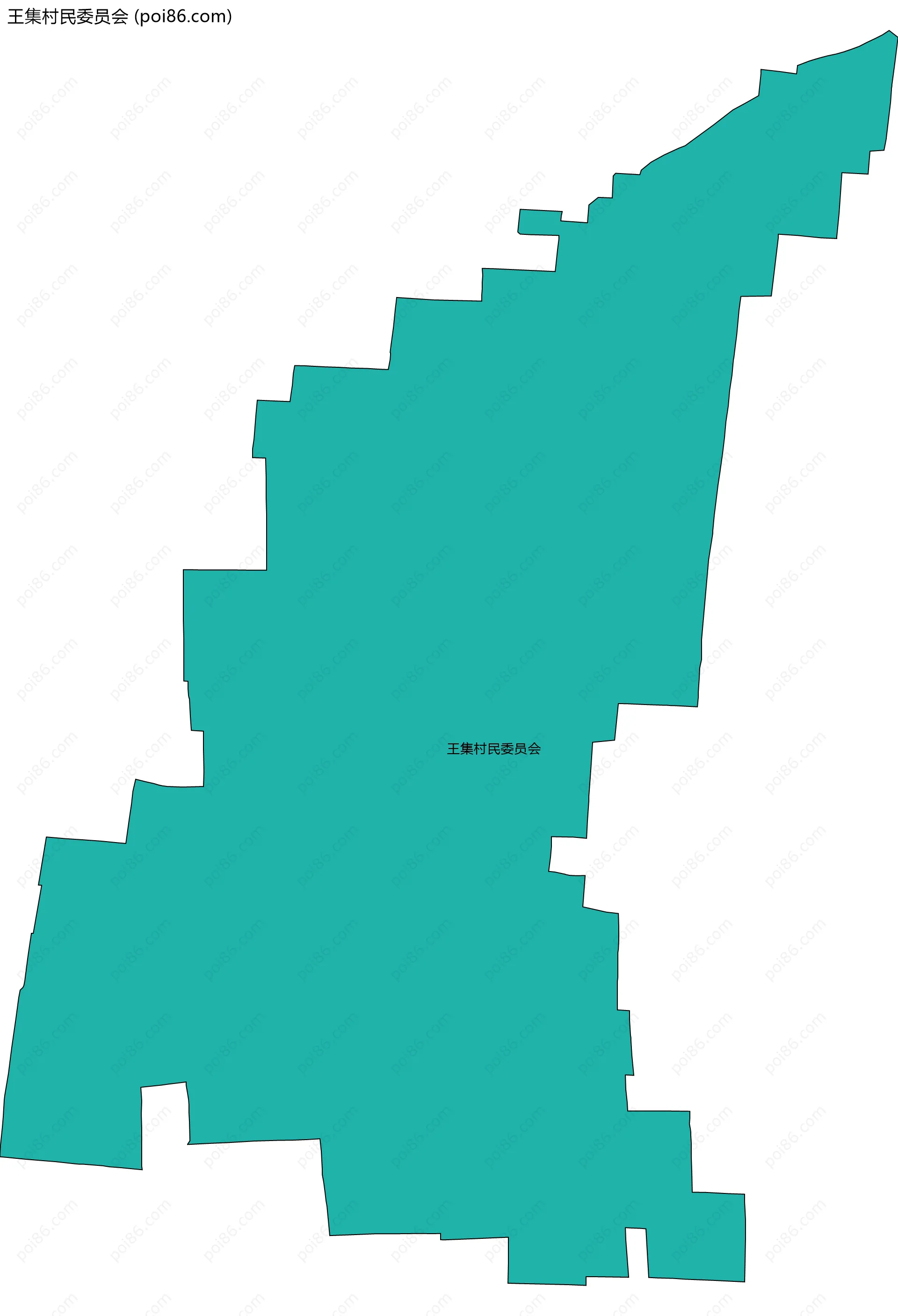 王集村民委员会边界地图