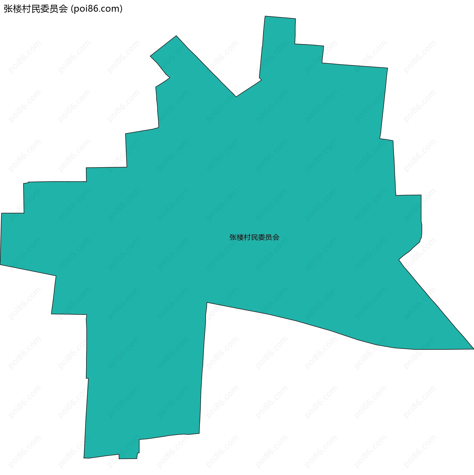 张楼村民委员会边界地图