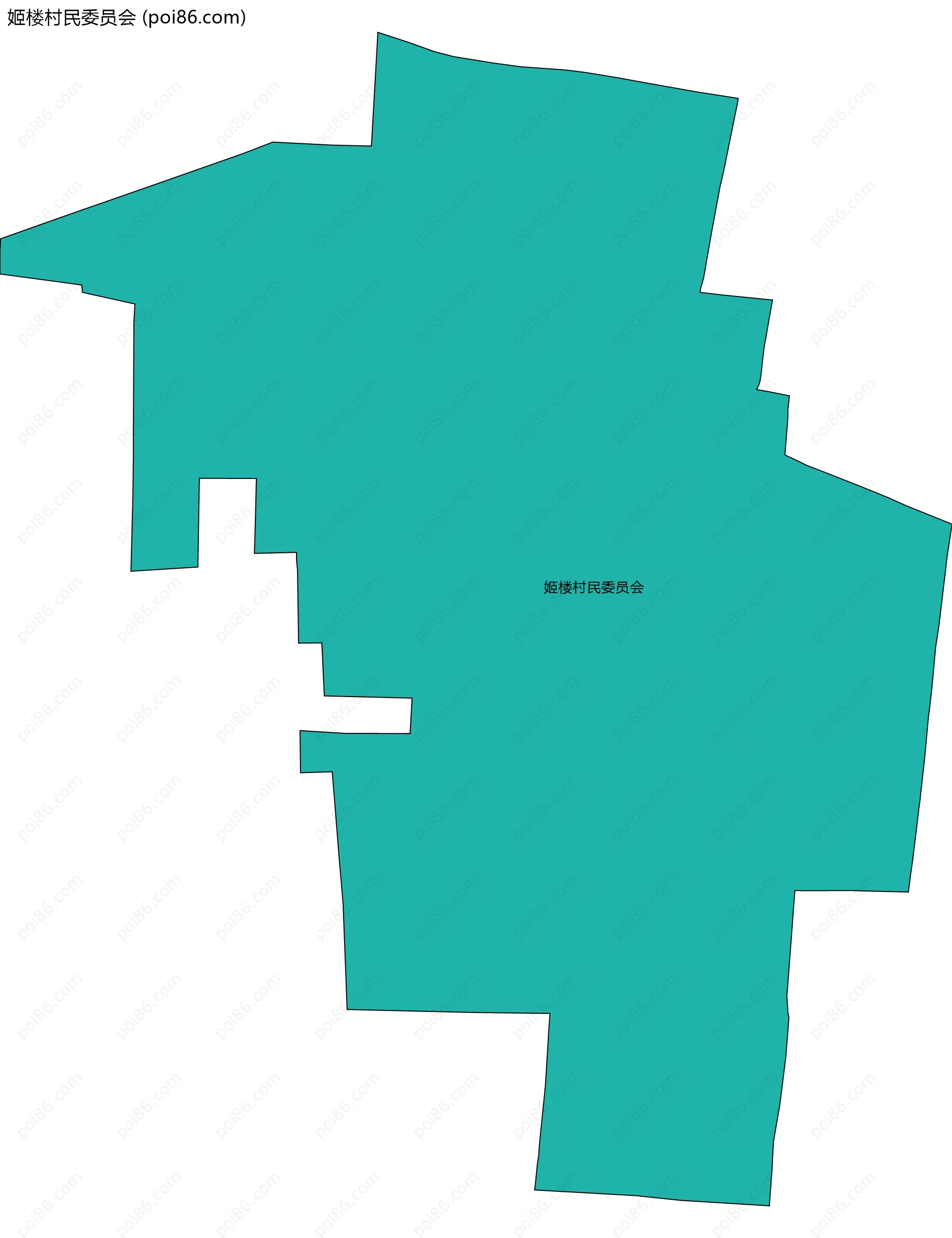 姬楼村民委员会边界地图