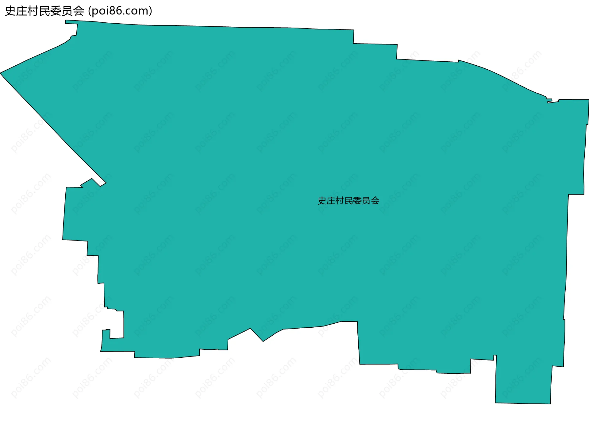史庄村民委员会边界地图