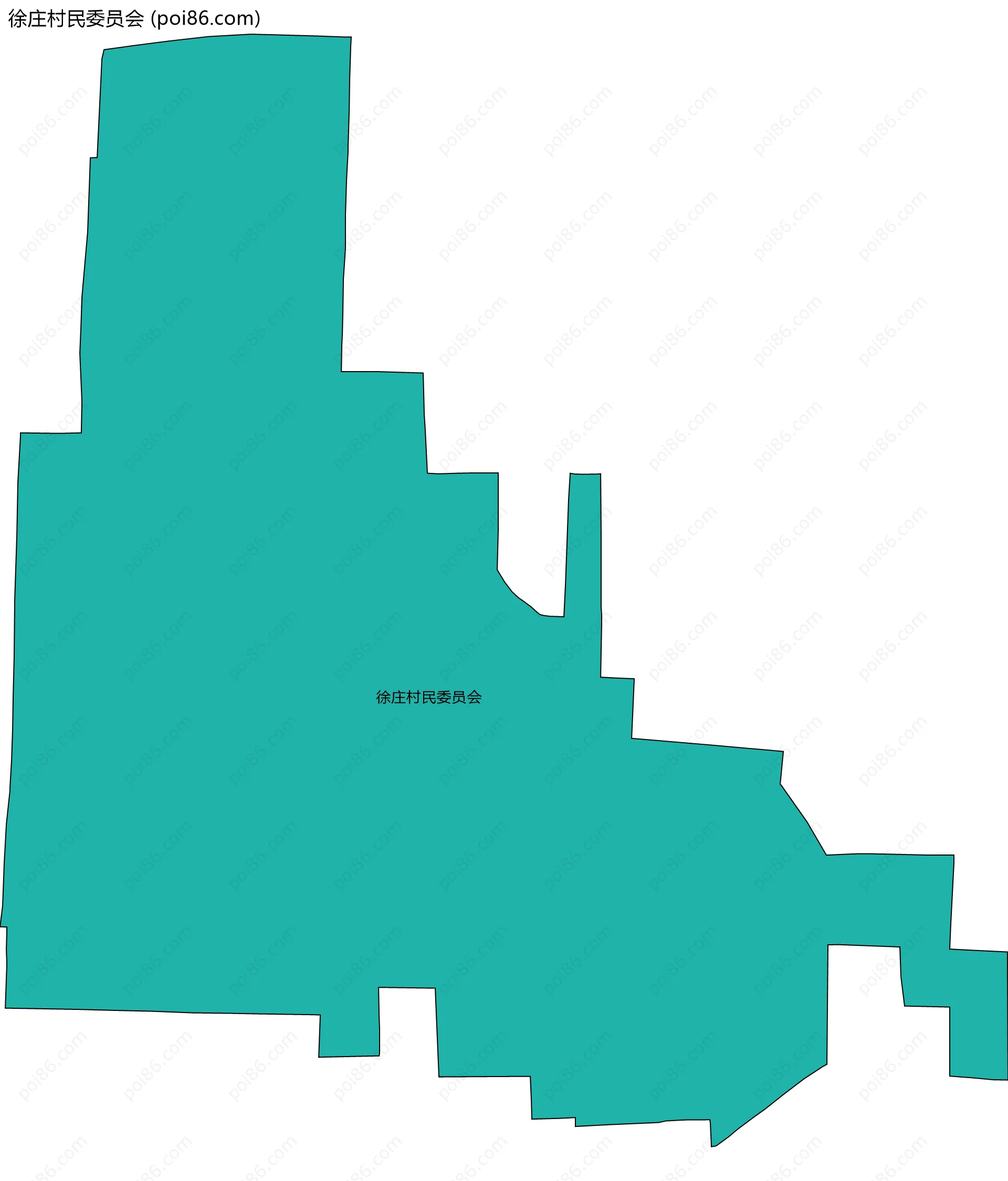 徐庄村民委员会边界地图