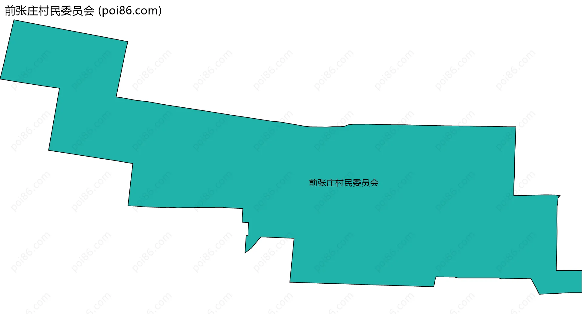 前张庄村民委员会边界地图