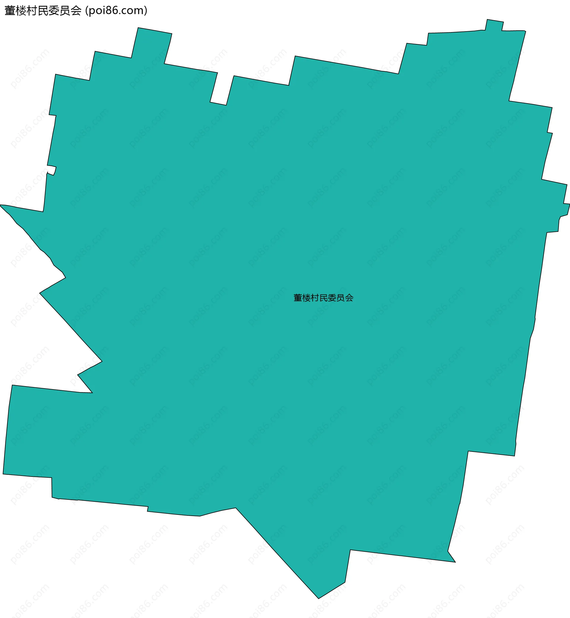 董楼村民委员会边界地图