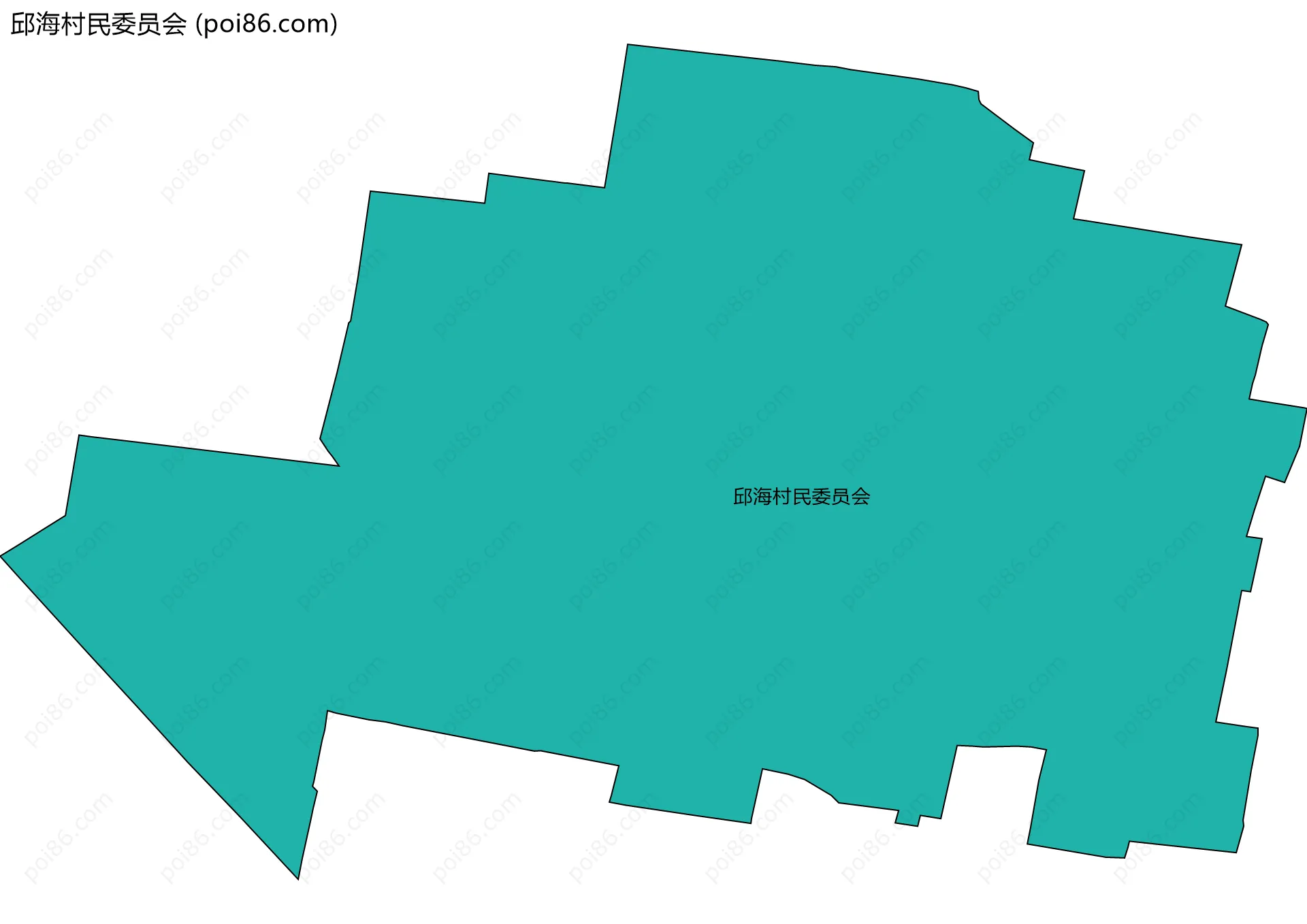 邱海村民委员会边界地图