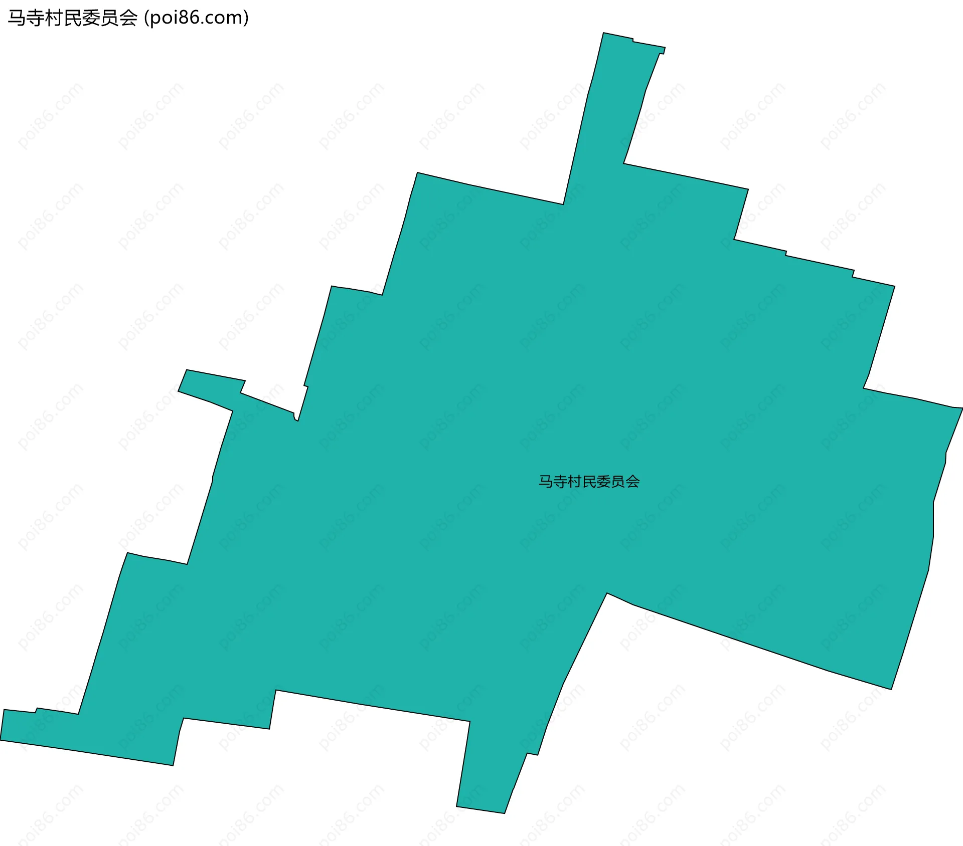 马寺村民委员会边界地图
