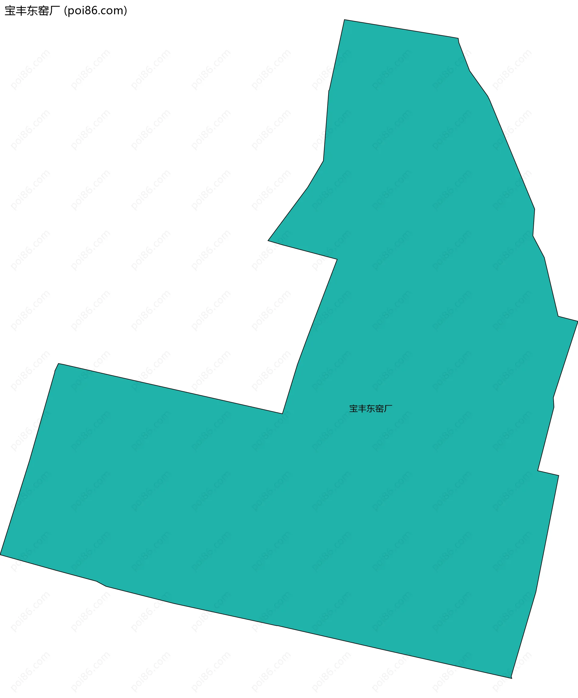 宝丰东窑厂边界地图