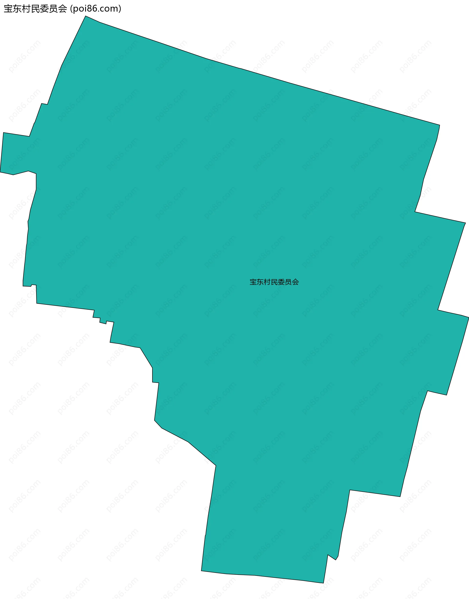 宝东村民委员会边界地图