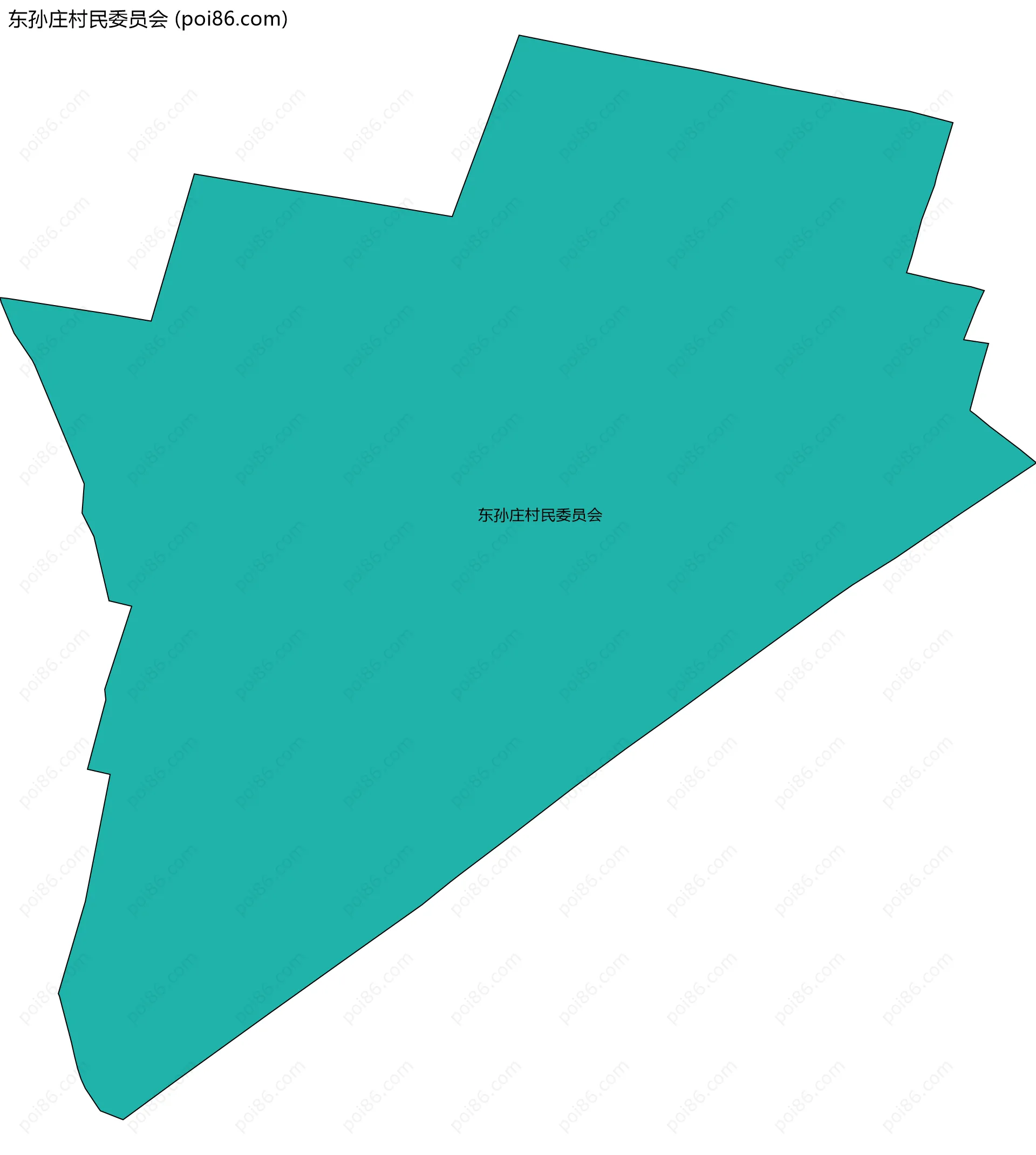 东孙庄村民委员会边界地图