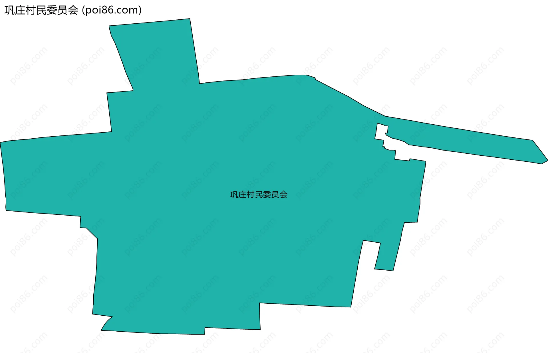 巩庄村民委员会边界地图