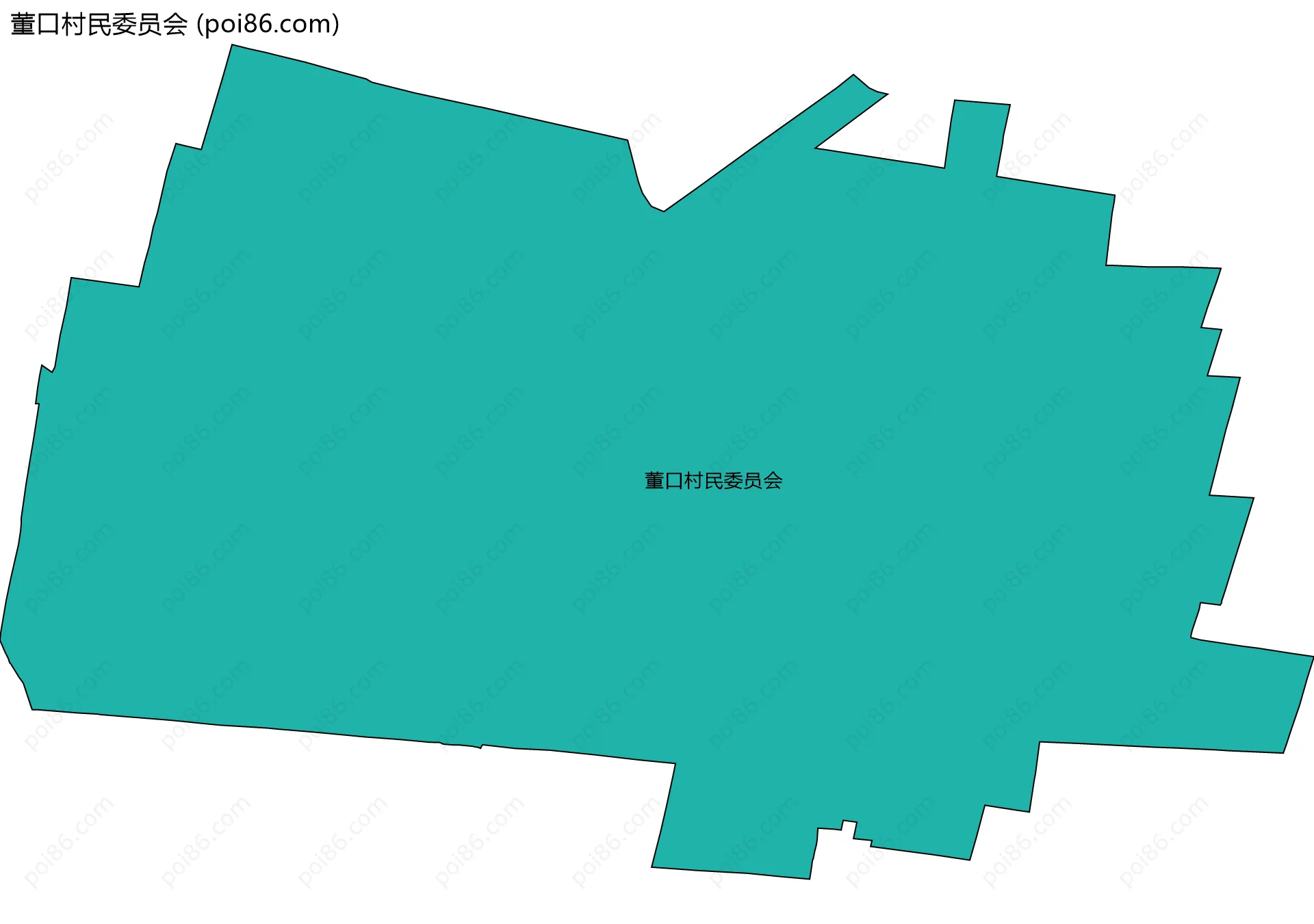 董口村民委员会边界地图