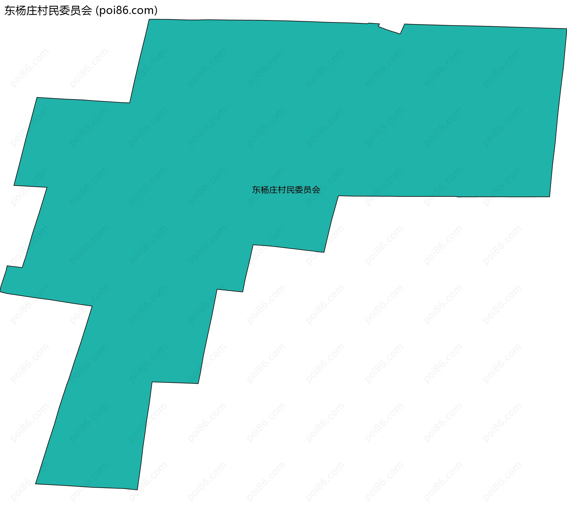东杨庄村民委员会边界地图