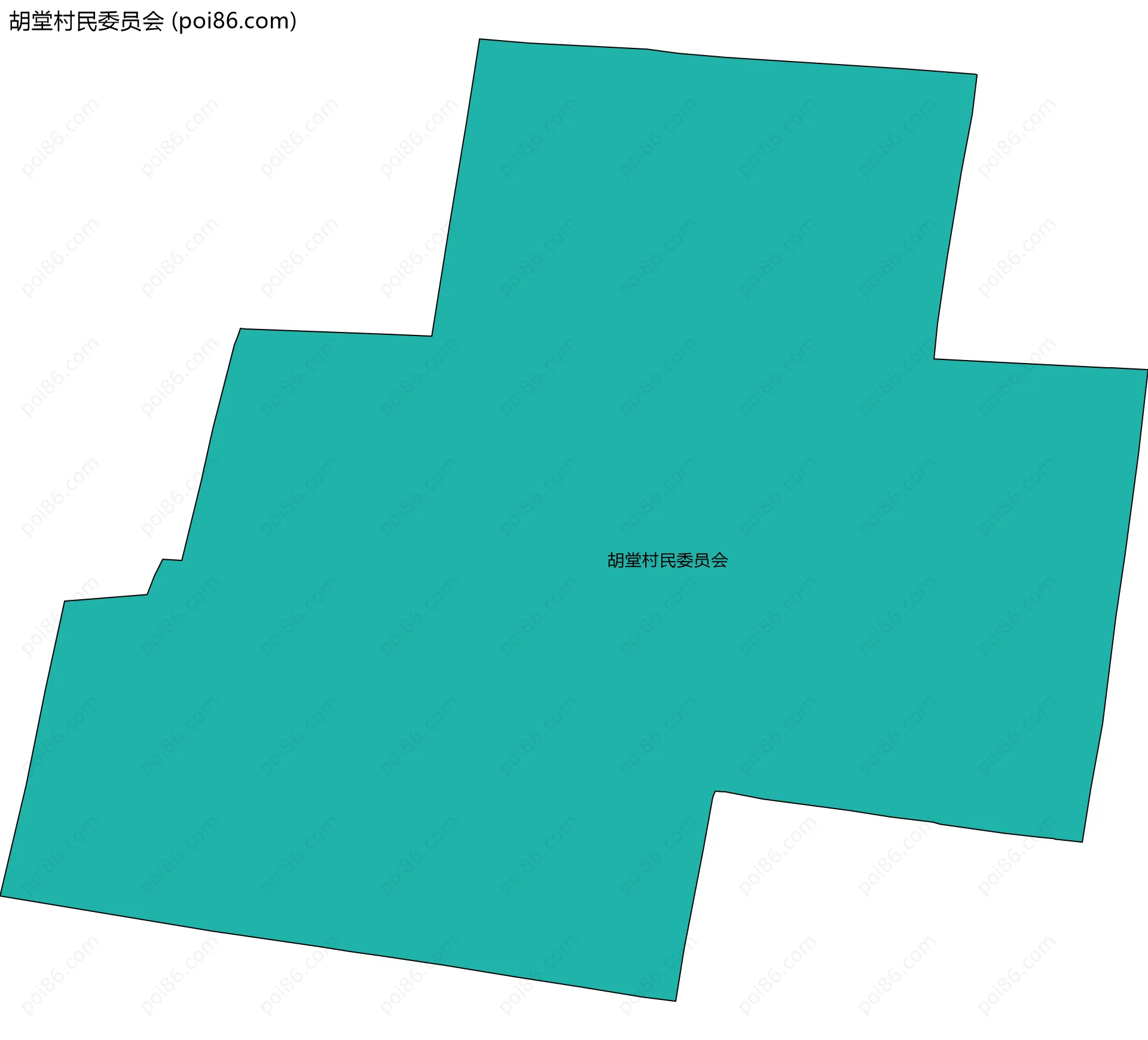 胡堂村民委员会边界地图