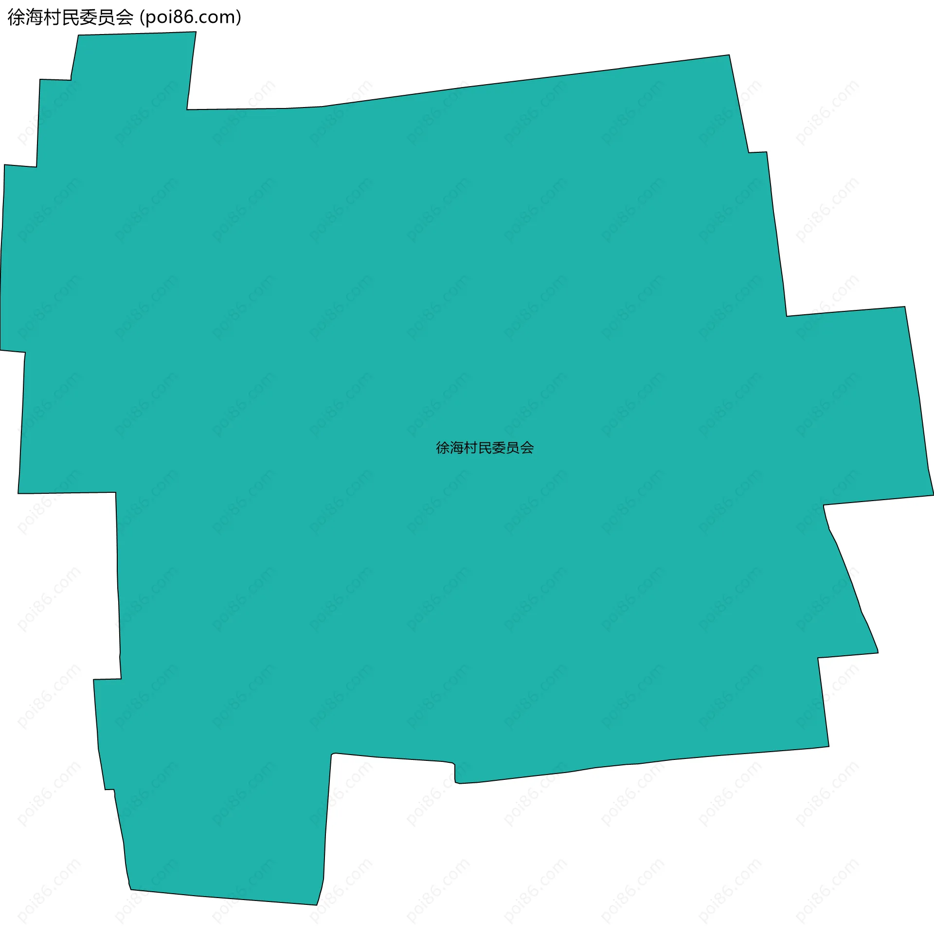 徐海村民委员会边界地图