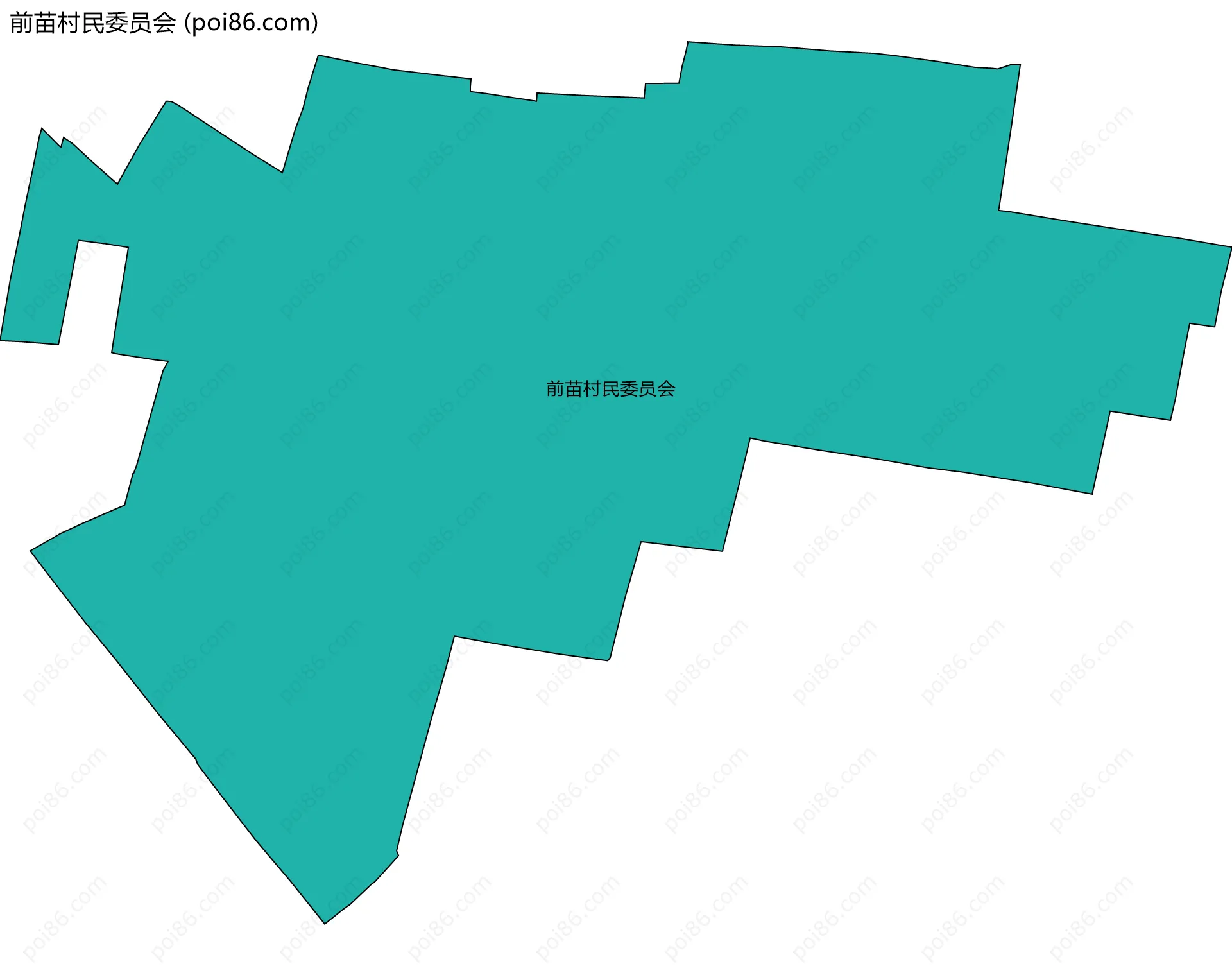 前苗村民委员会边界地图