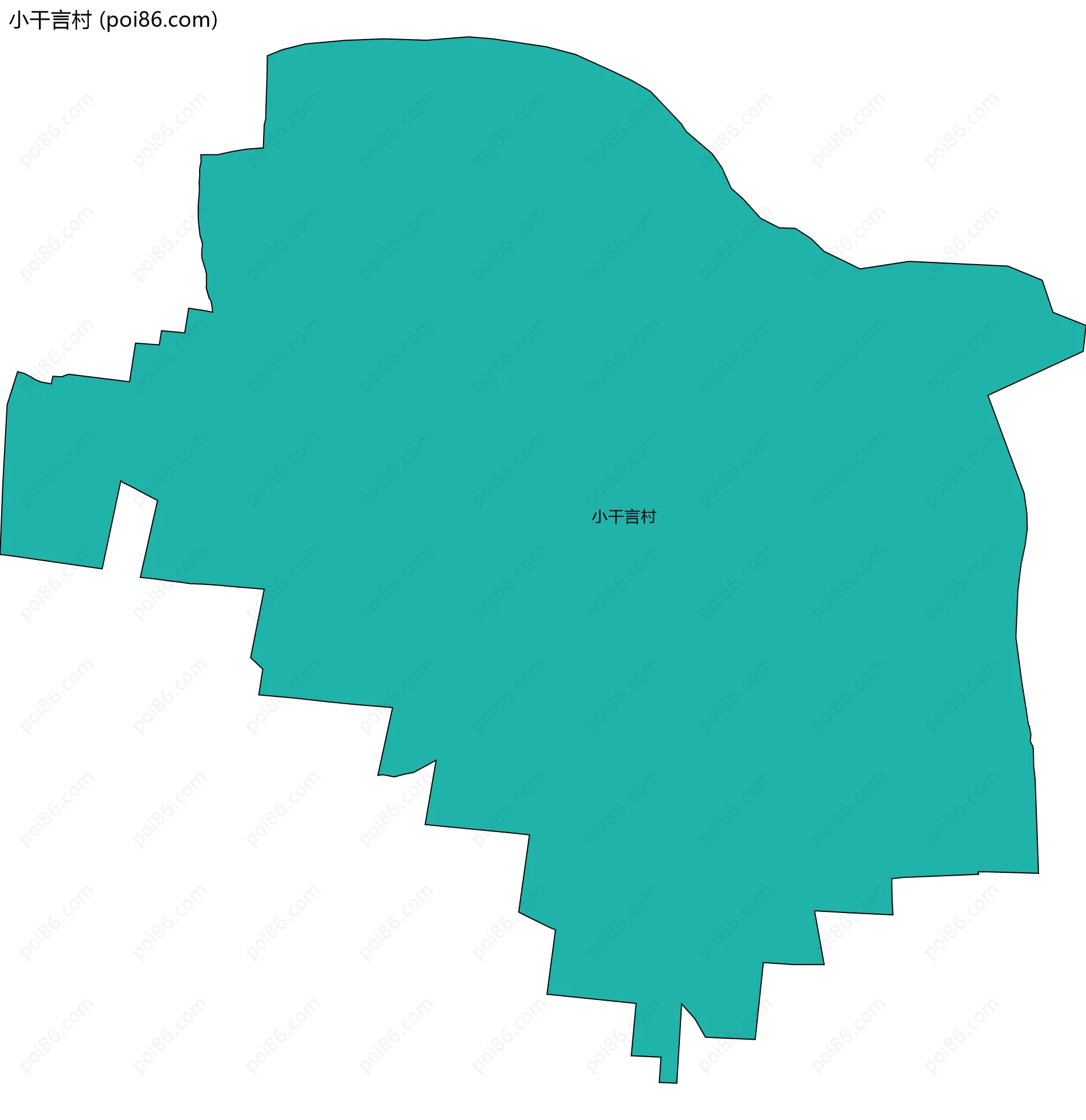 小干言村边界地图