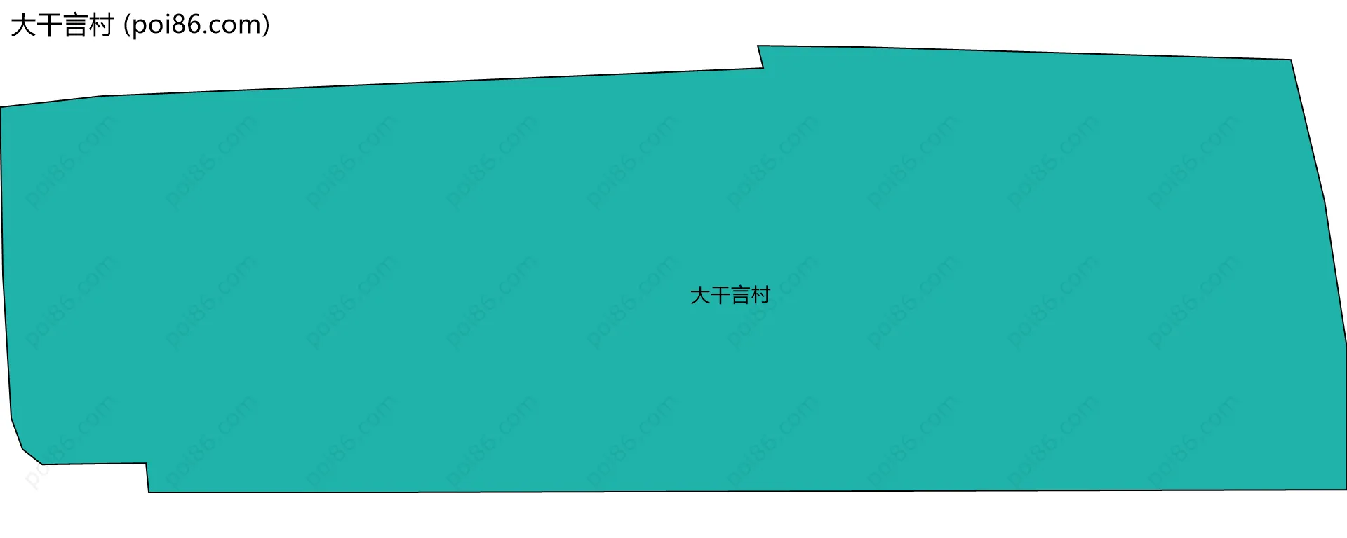 大干言村边界地图