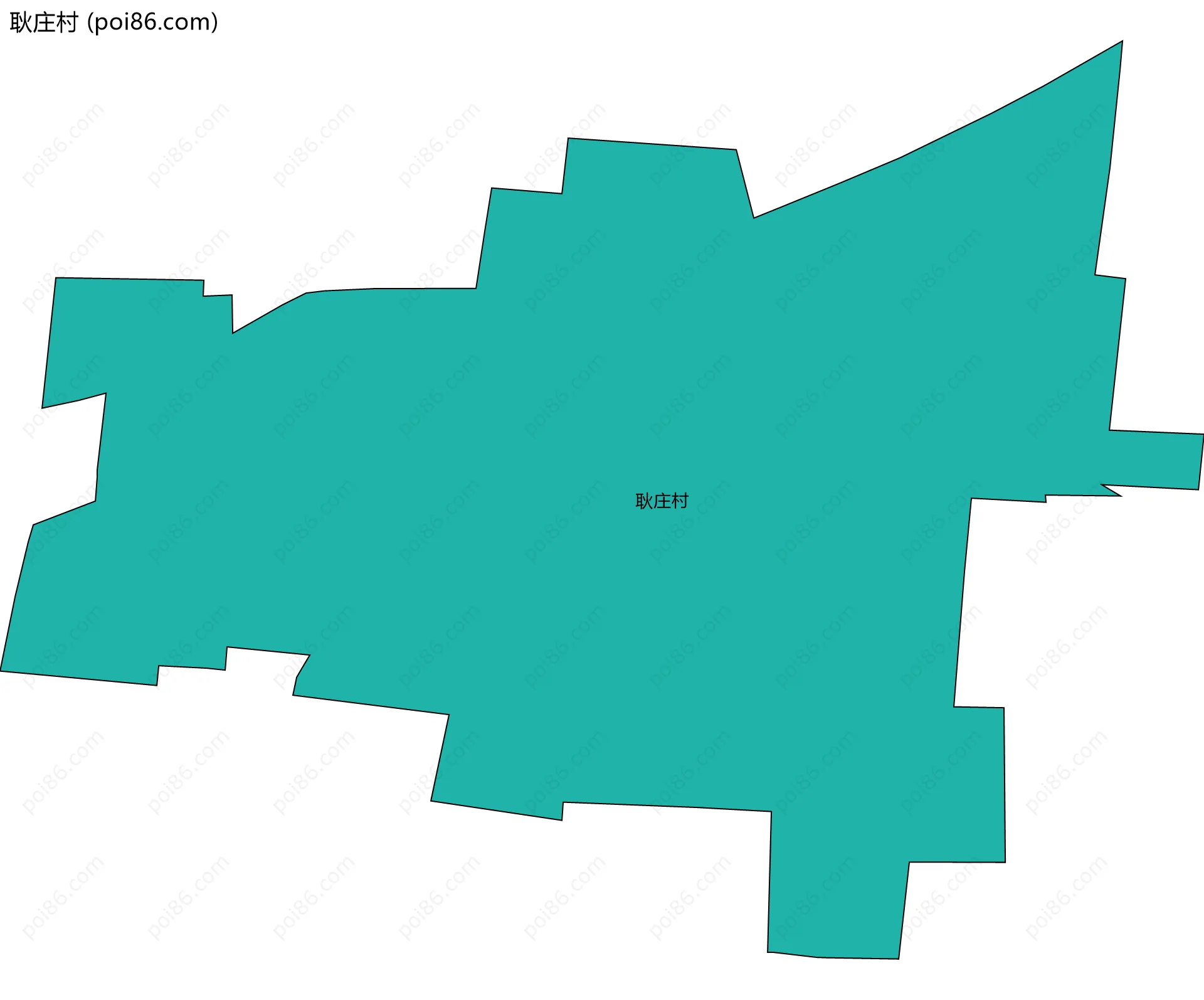 耿庄村边界地图