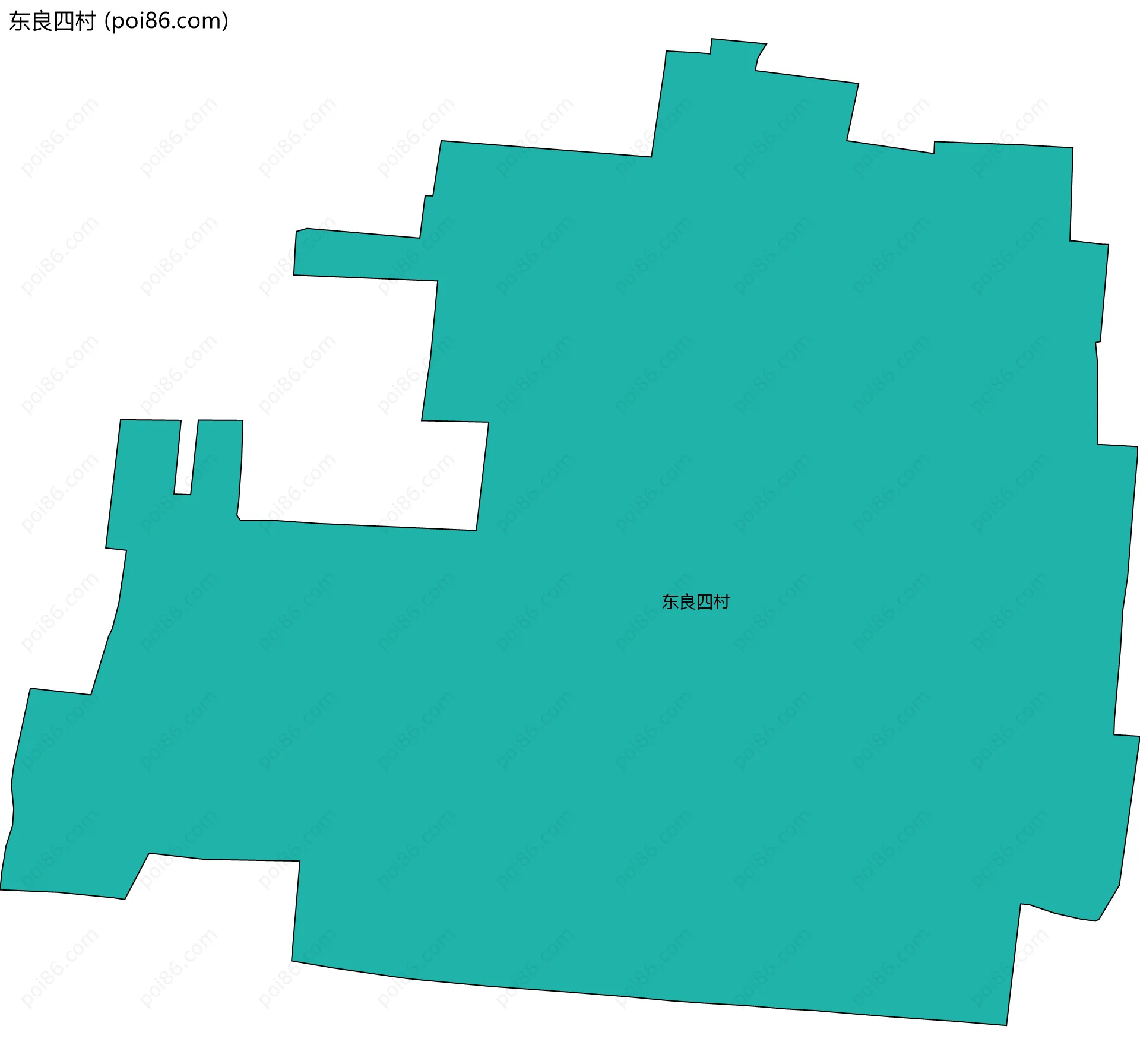 东良四村边界地图