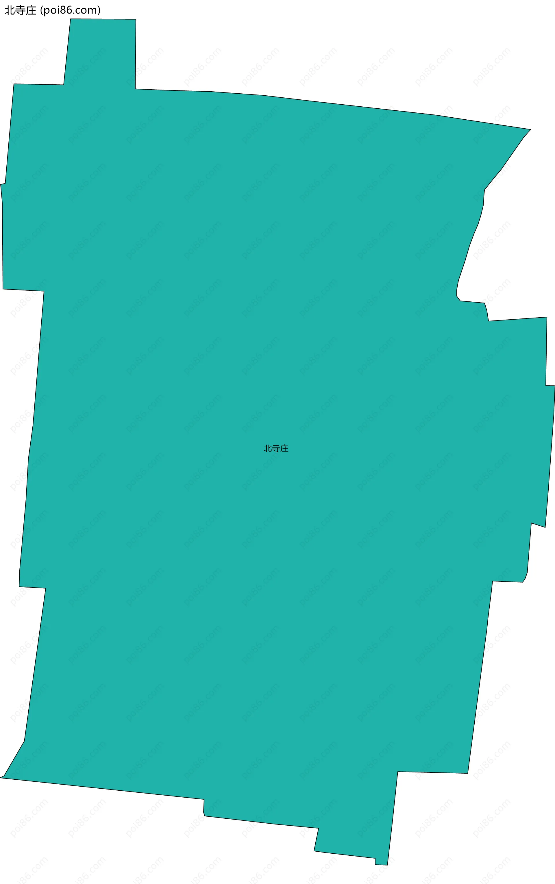 北寺庄边界地图