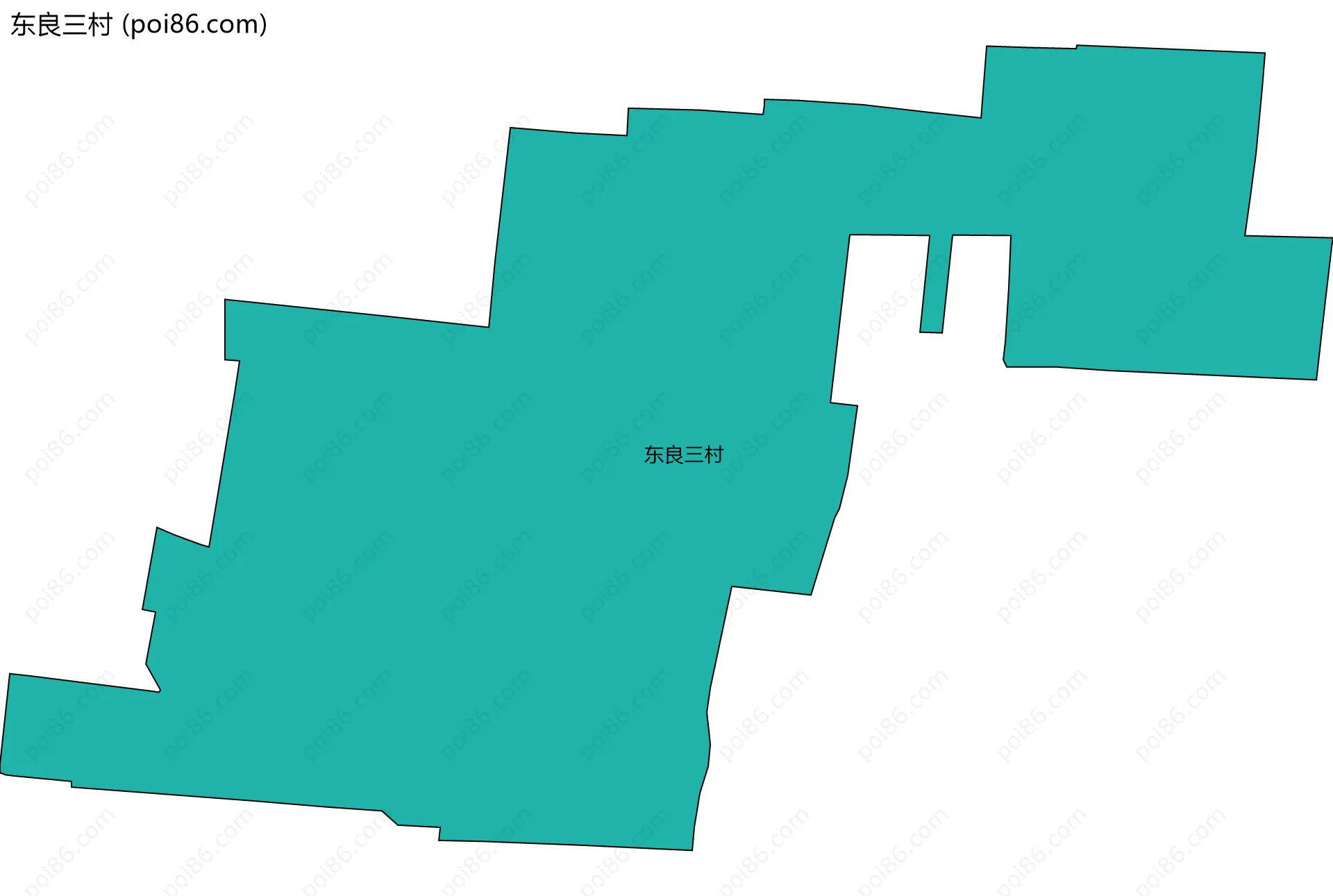 东良三村边界地图
