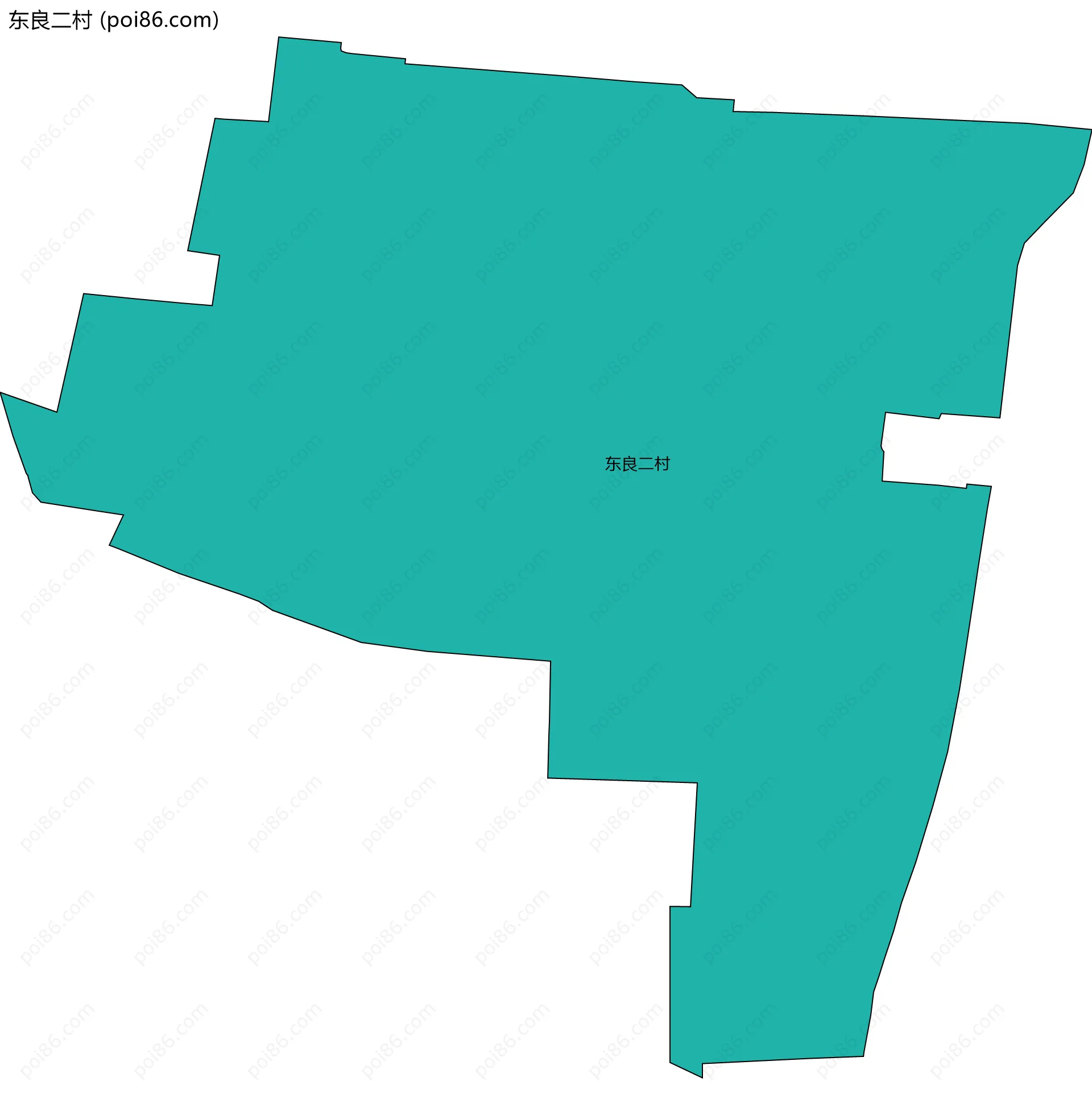 东良二村边界地图