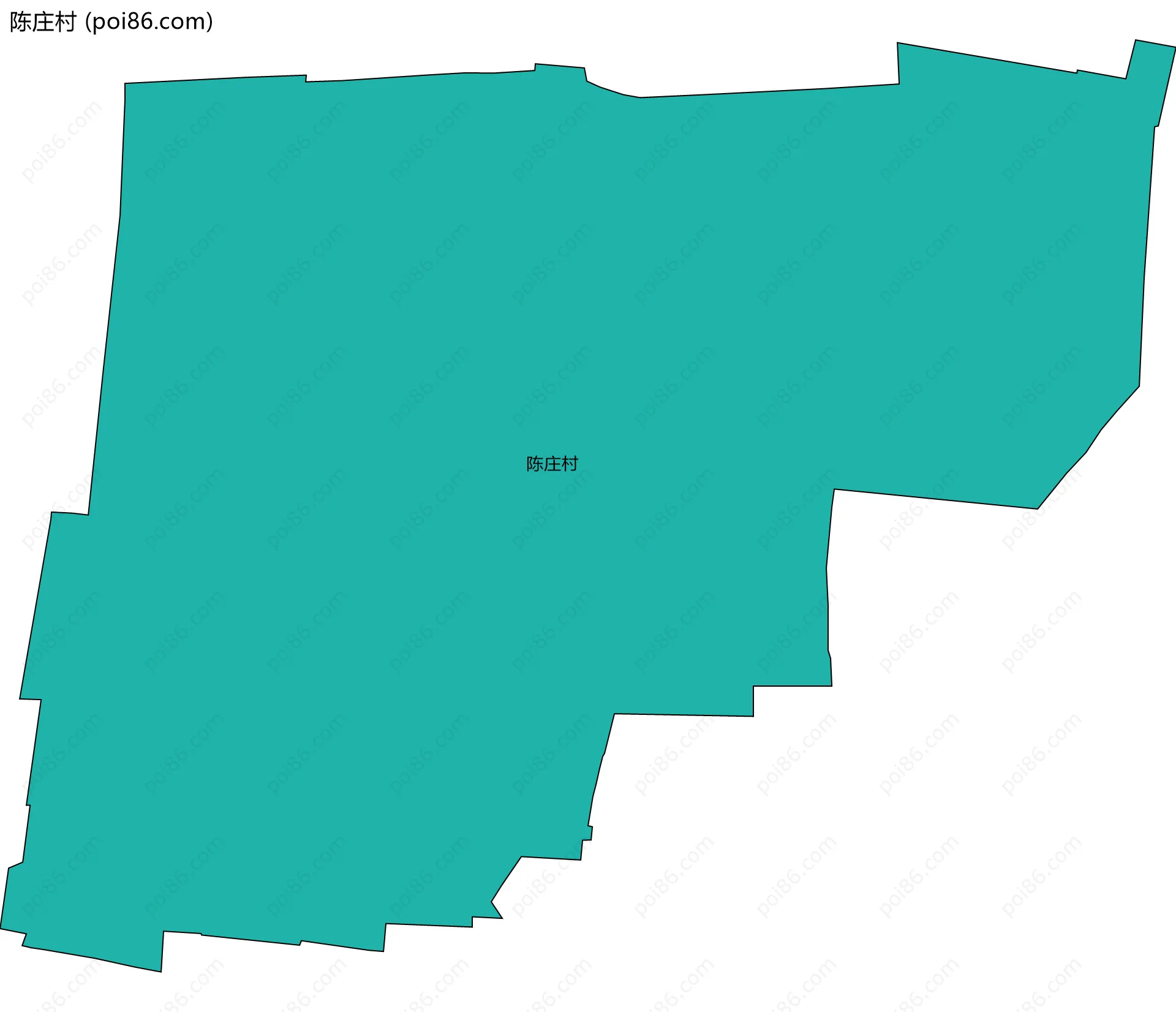 陈庄村边界地图