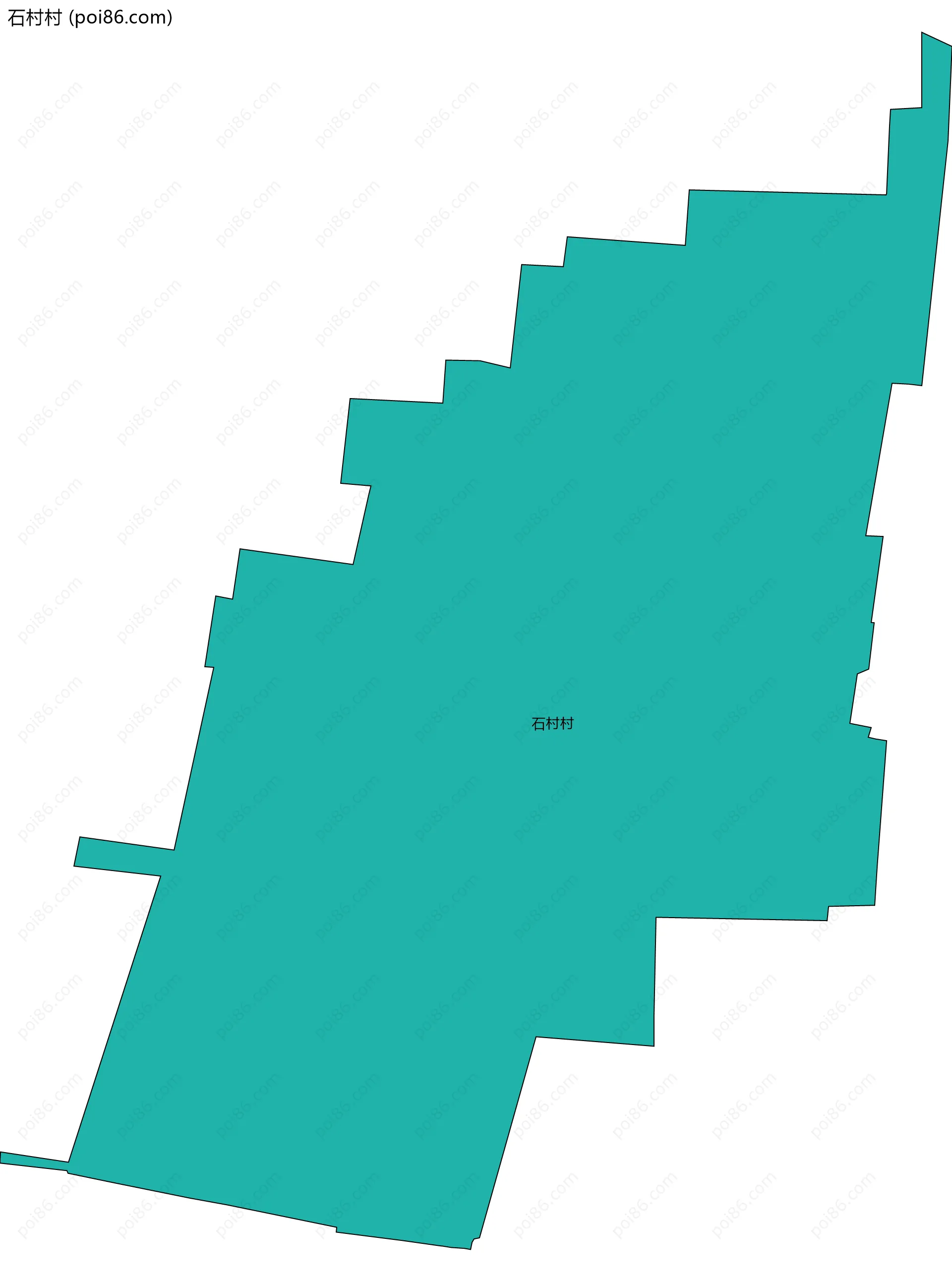 石村村边界地图