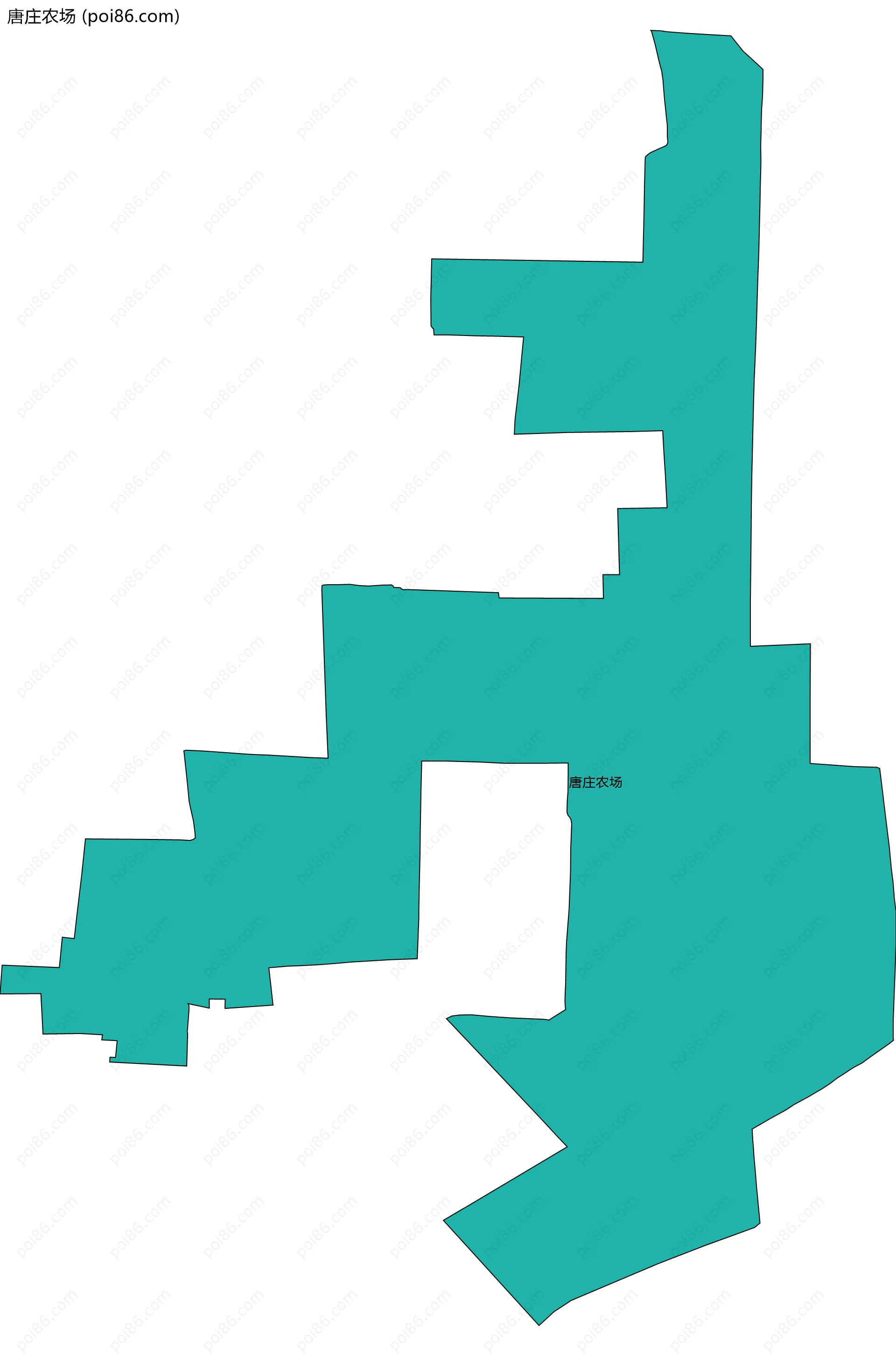 唐庄农场边界地图