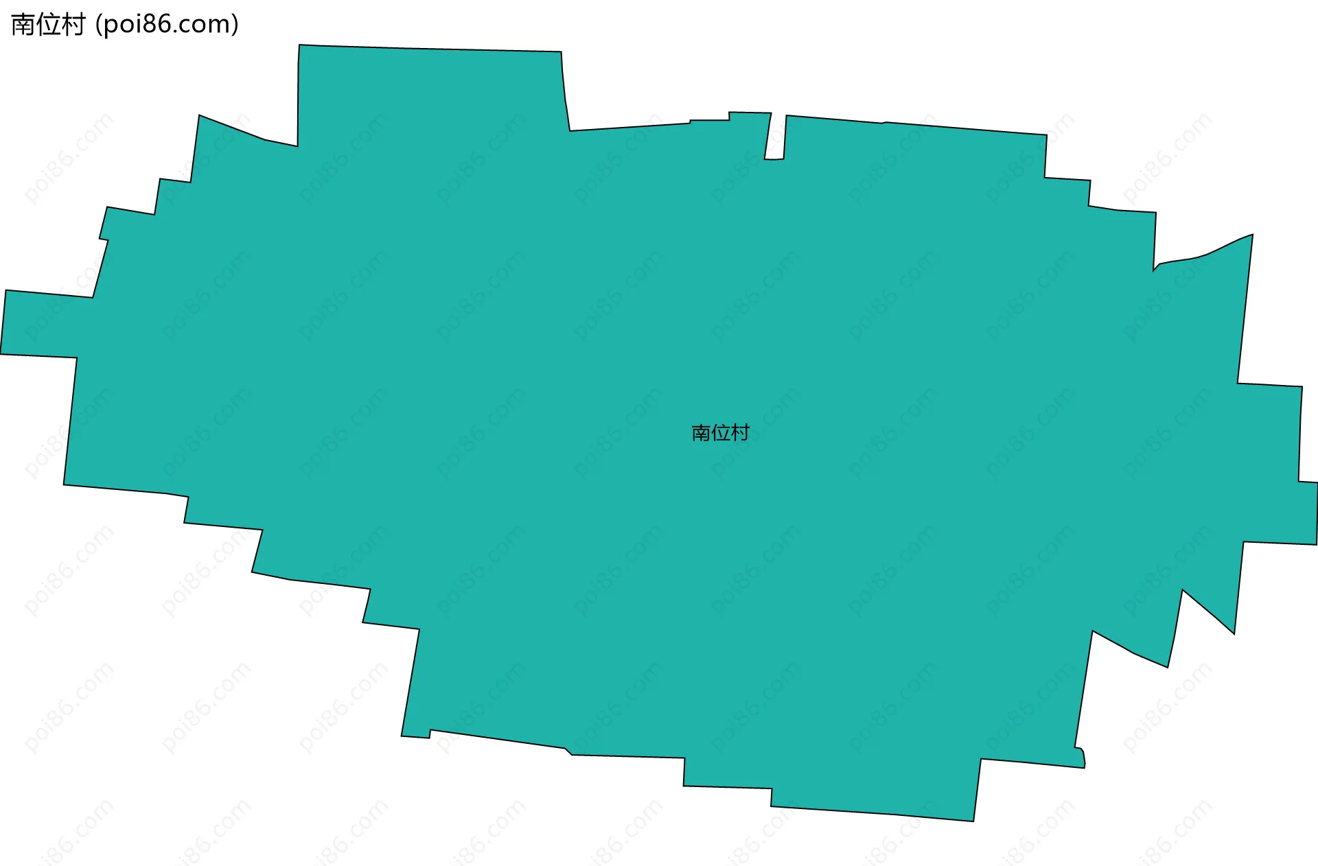 南位村边界地图