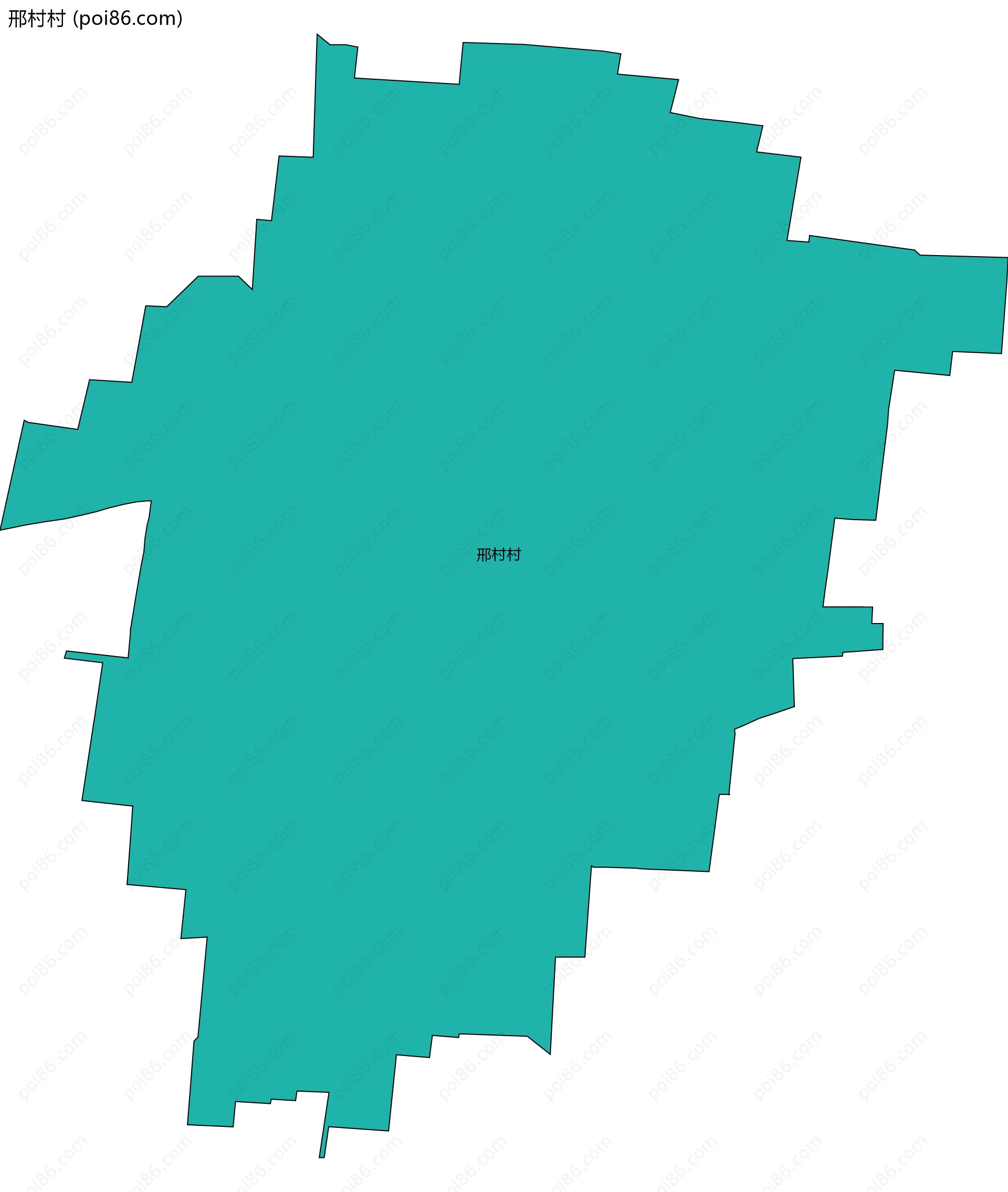 邢村村边界地图