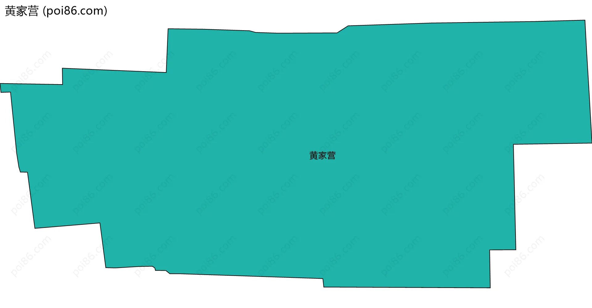 黄家营边界地图