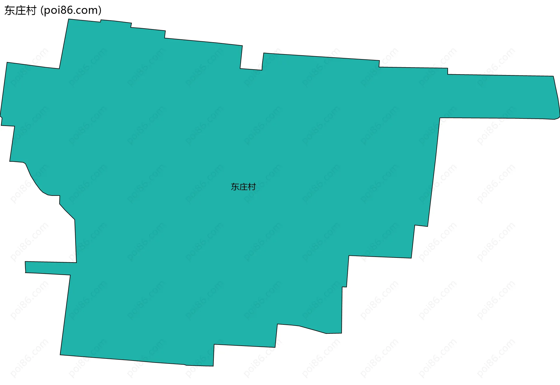 东庄村边界地图