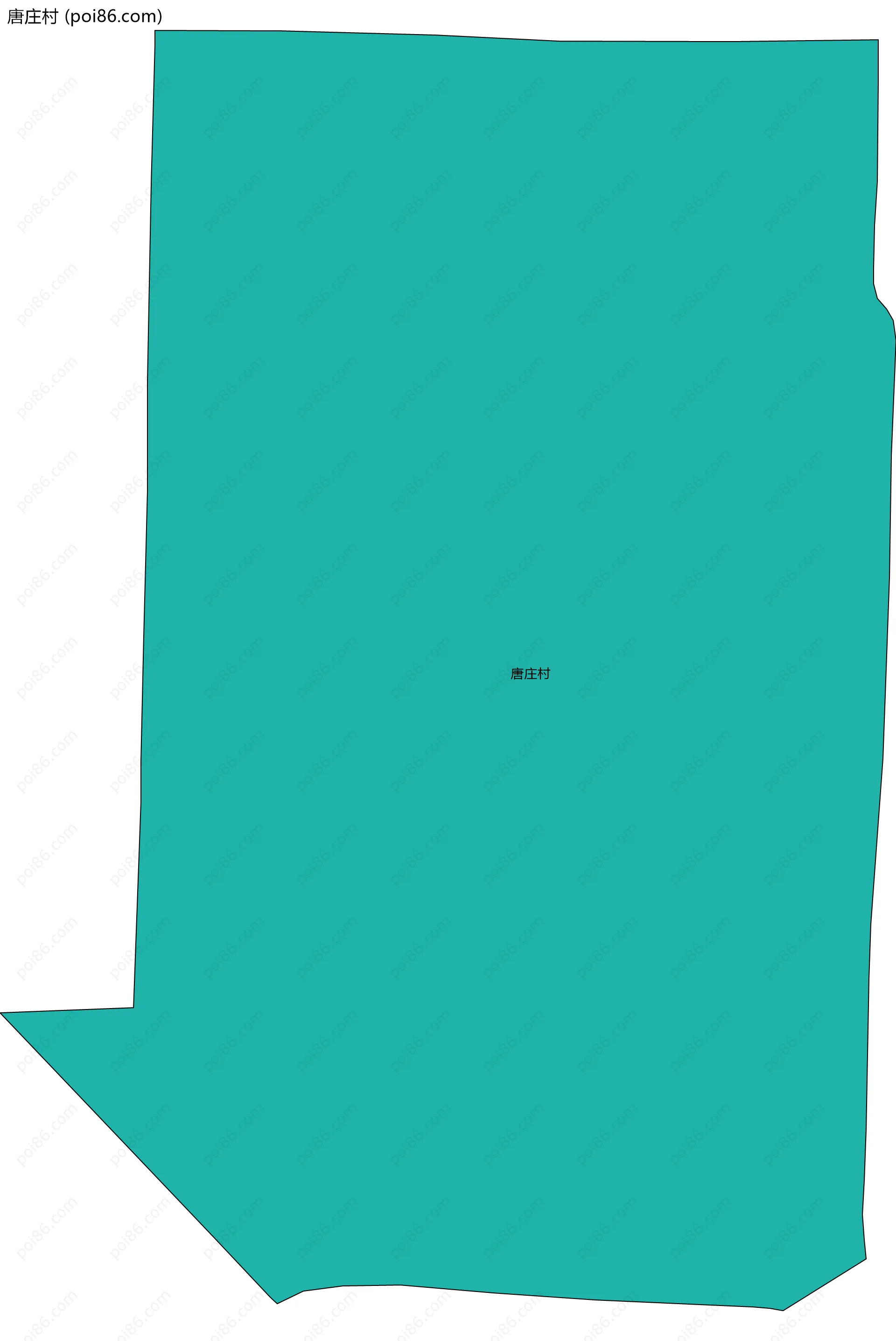 唐庄村边界地图